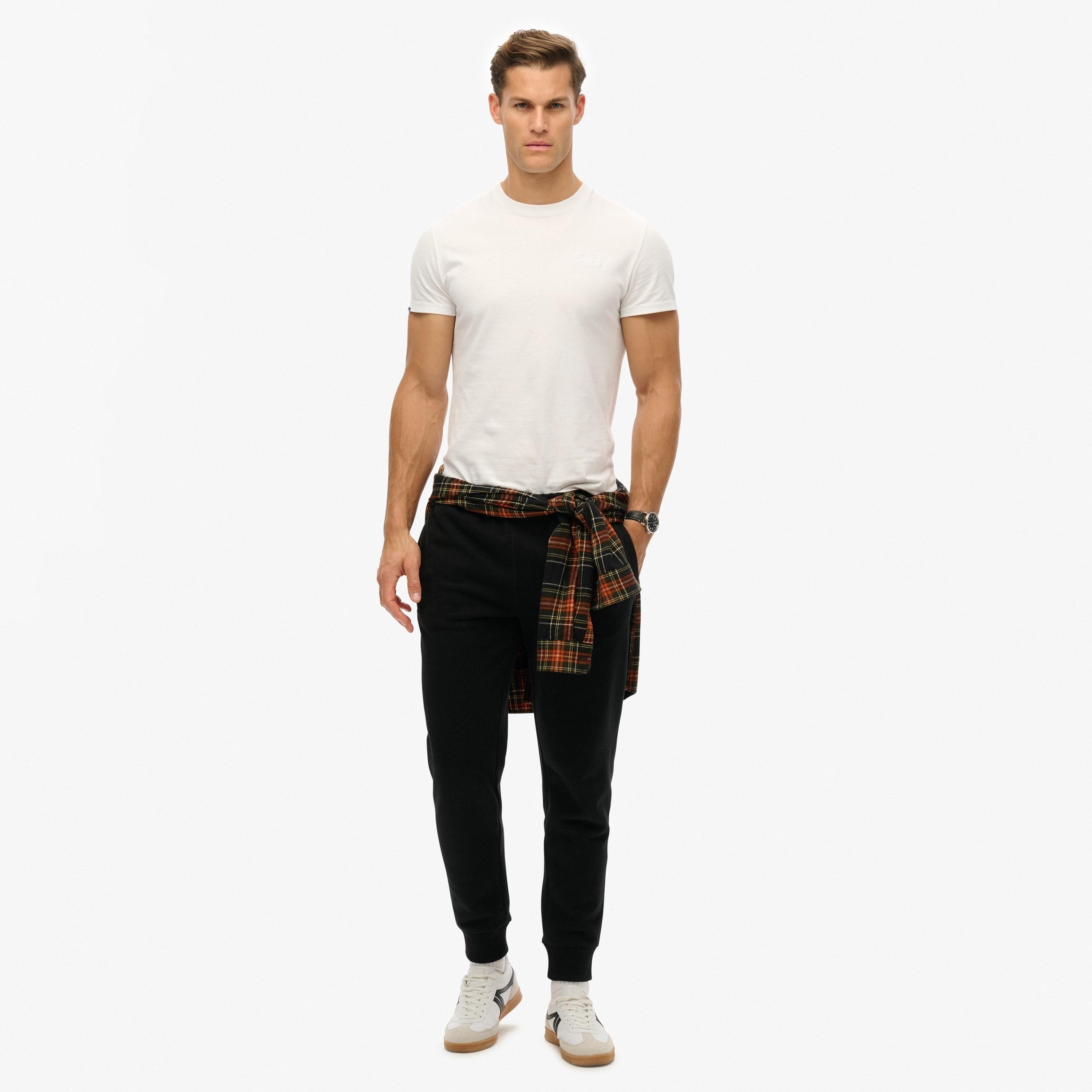 بنطال ركض رجالي سادة بخصر مطاطي متوسط الارتفاع من سوبردراي-men-clothing-bottoms-joggers-image-2
