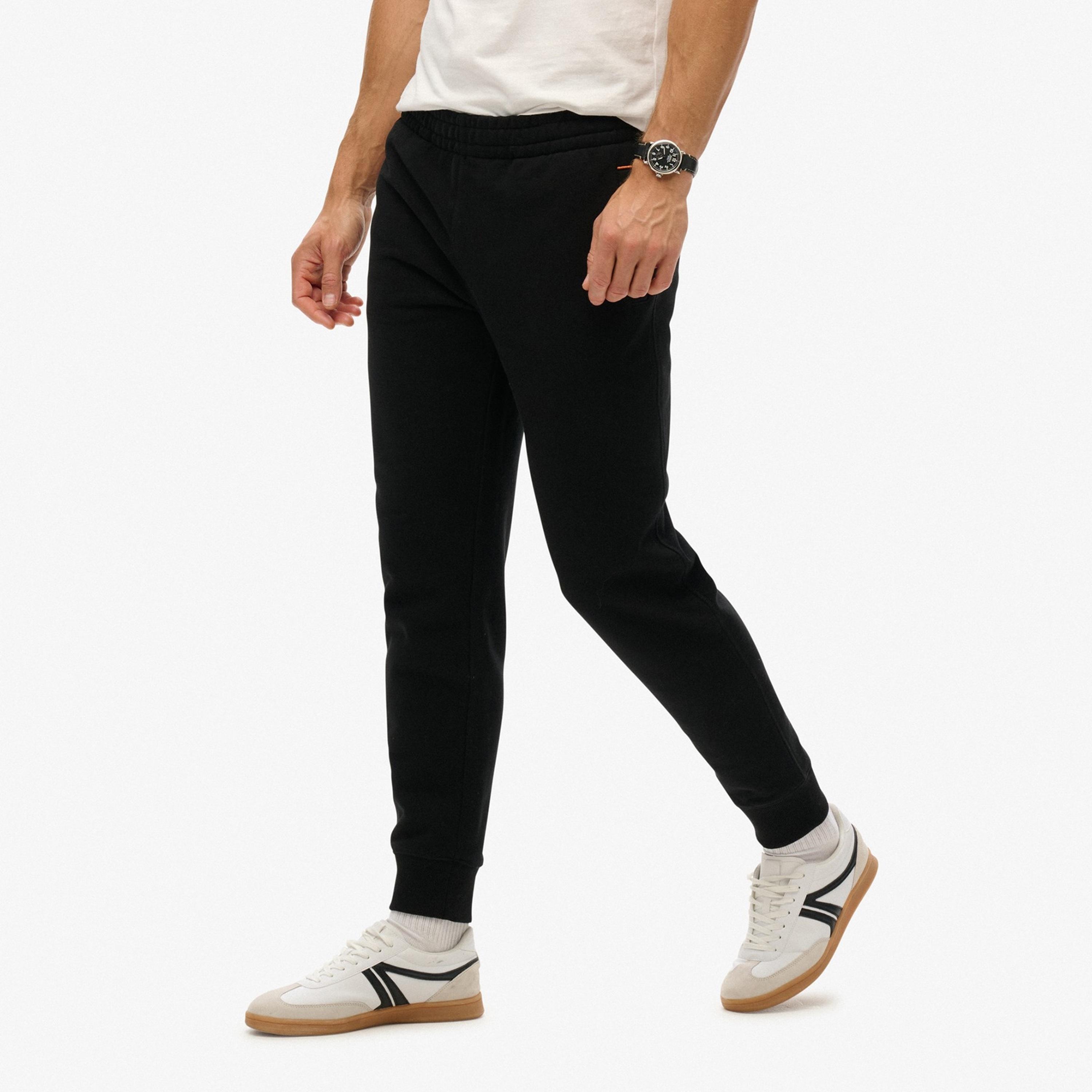 بنطال ركض رجالي سادة بخصر مطاطي متوسط الارتفاع من سوبردراي-men-clothing-bottoms-joggers-image-3