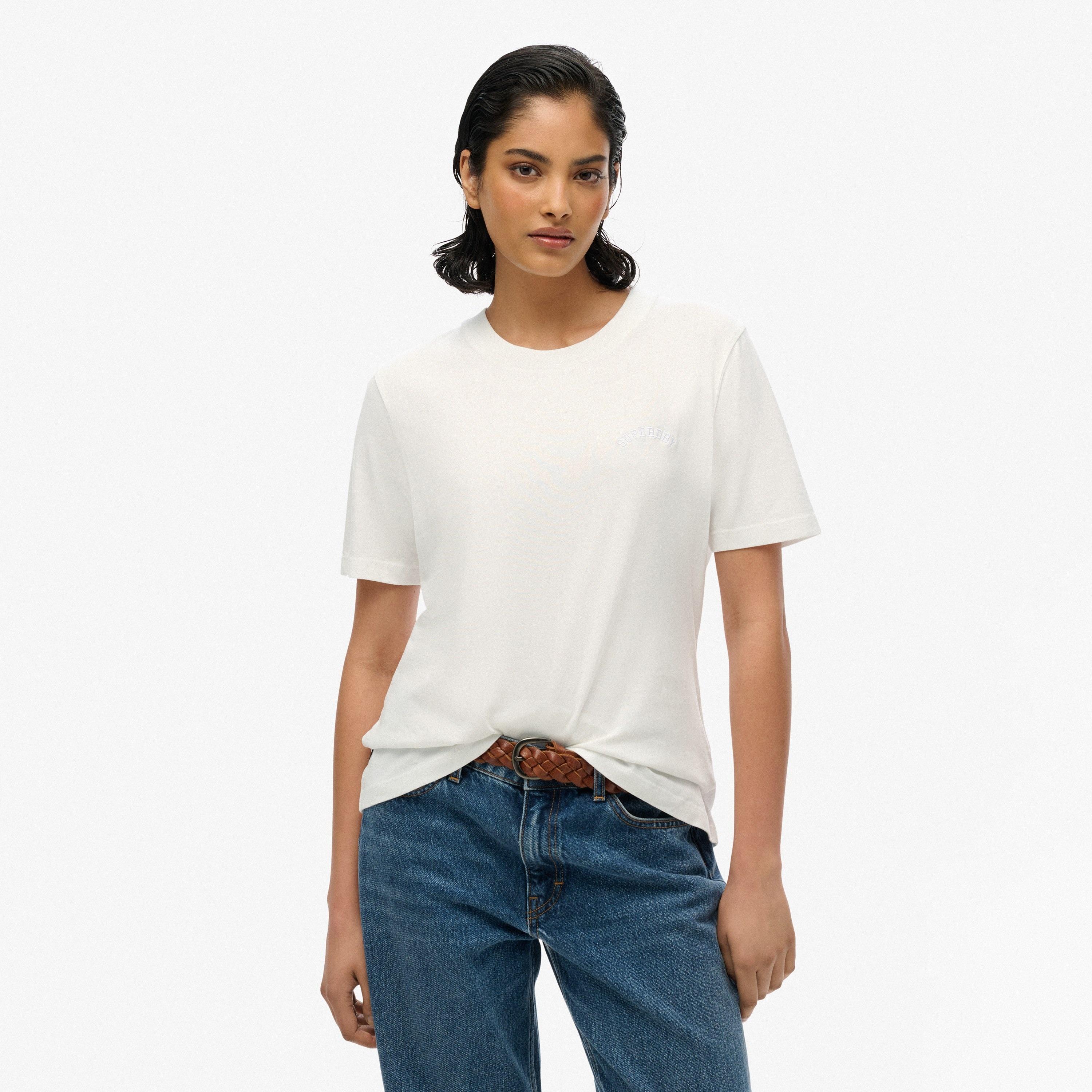 تي شيرت سادة بأكمام قصيرة ورقبة دائرية للنساء من سوبردراي-women-clothing-tshirts-image-1