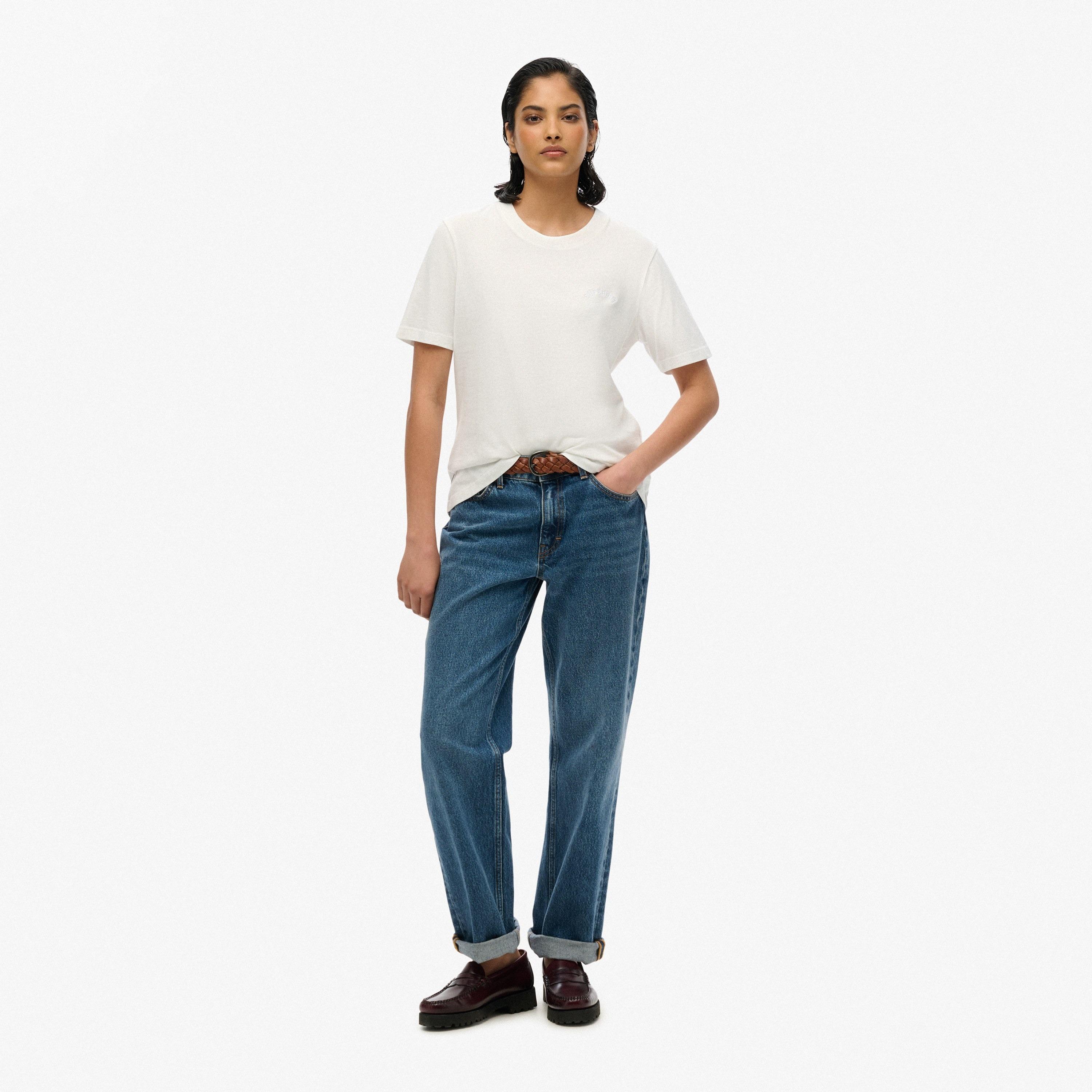 تي شيرت سادة بأكمام قصيرة ورقبة دائرية للنساء من سوبردراي-women-clothing-tshirts-image-2