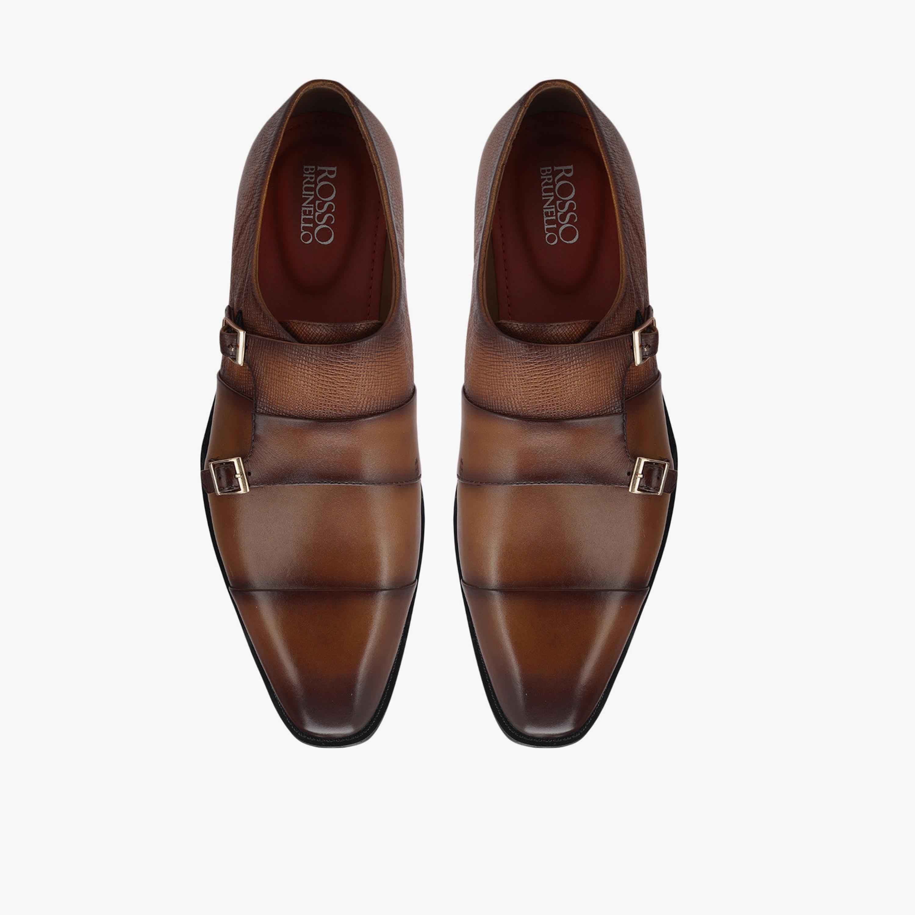 Rosso Brunello Men's Buckle Monk Strap | MS-4705-men-shoes-formalshoes-image-1