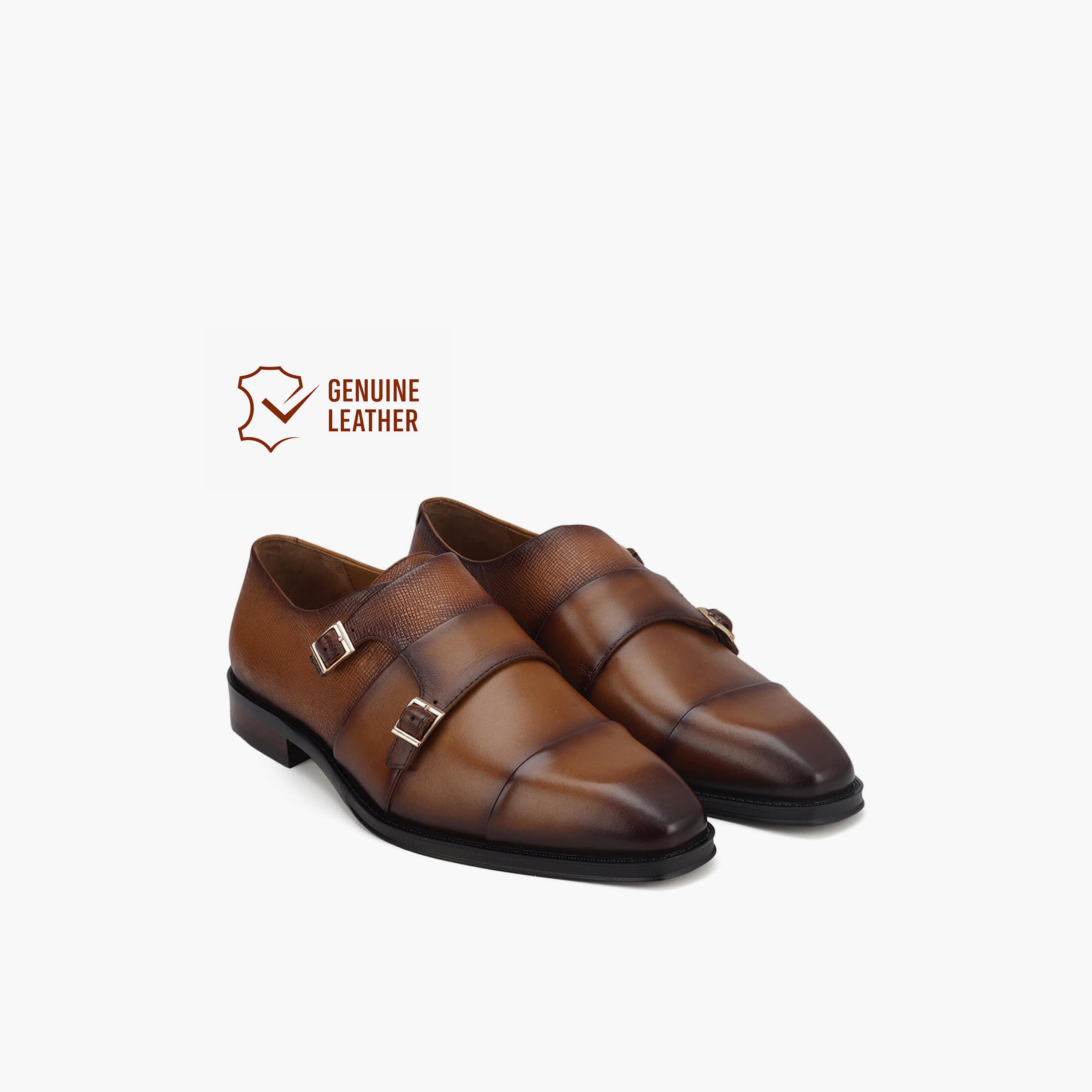 Rosso Brunello Men's Buckle Monk Strap | MS-4705-men-shoes-formalshoes-image-2