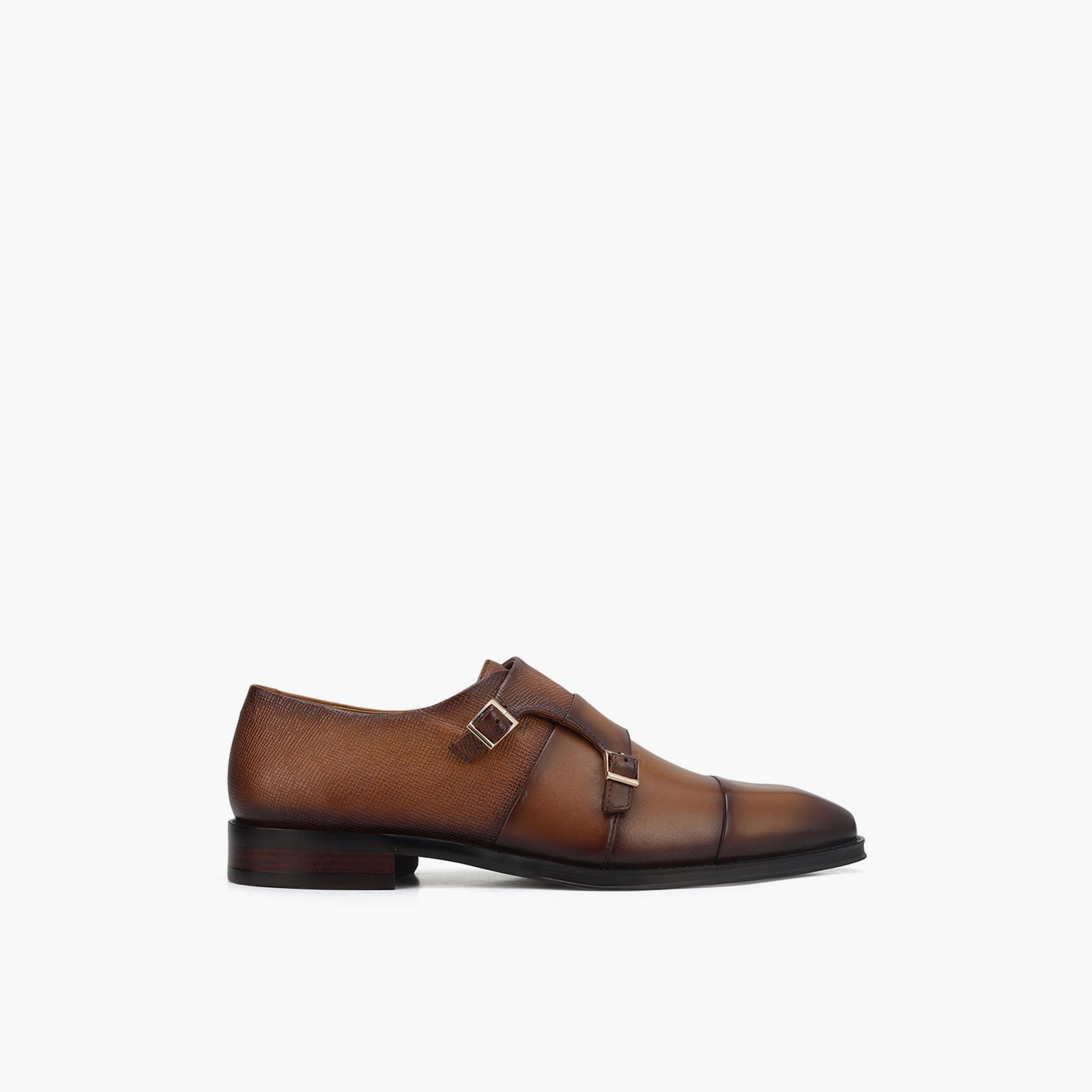 Rosso Brunello Men's Buckle Monk Strap | MS-4705-men-shoes-formalshoes-image-3