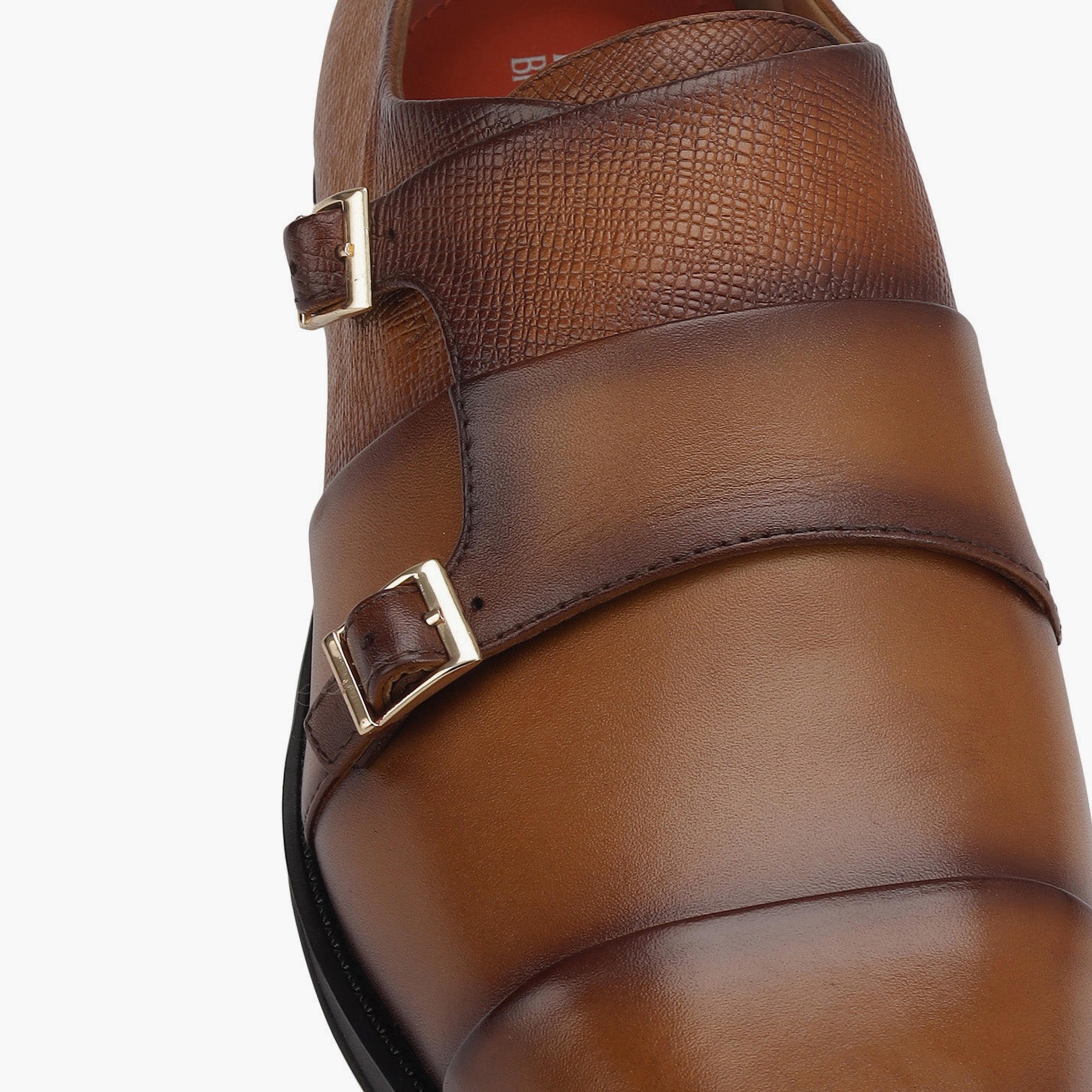 Rosso Brunello Men's Buckle Monk Strap | MS-4705-men-shoes-formalshoes-image-5