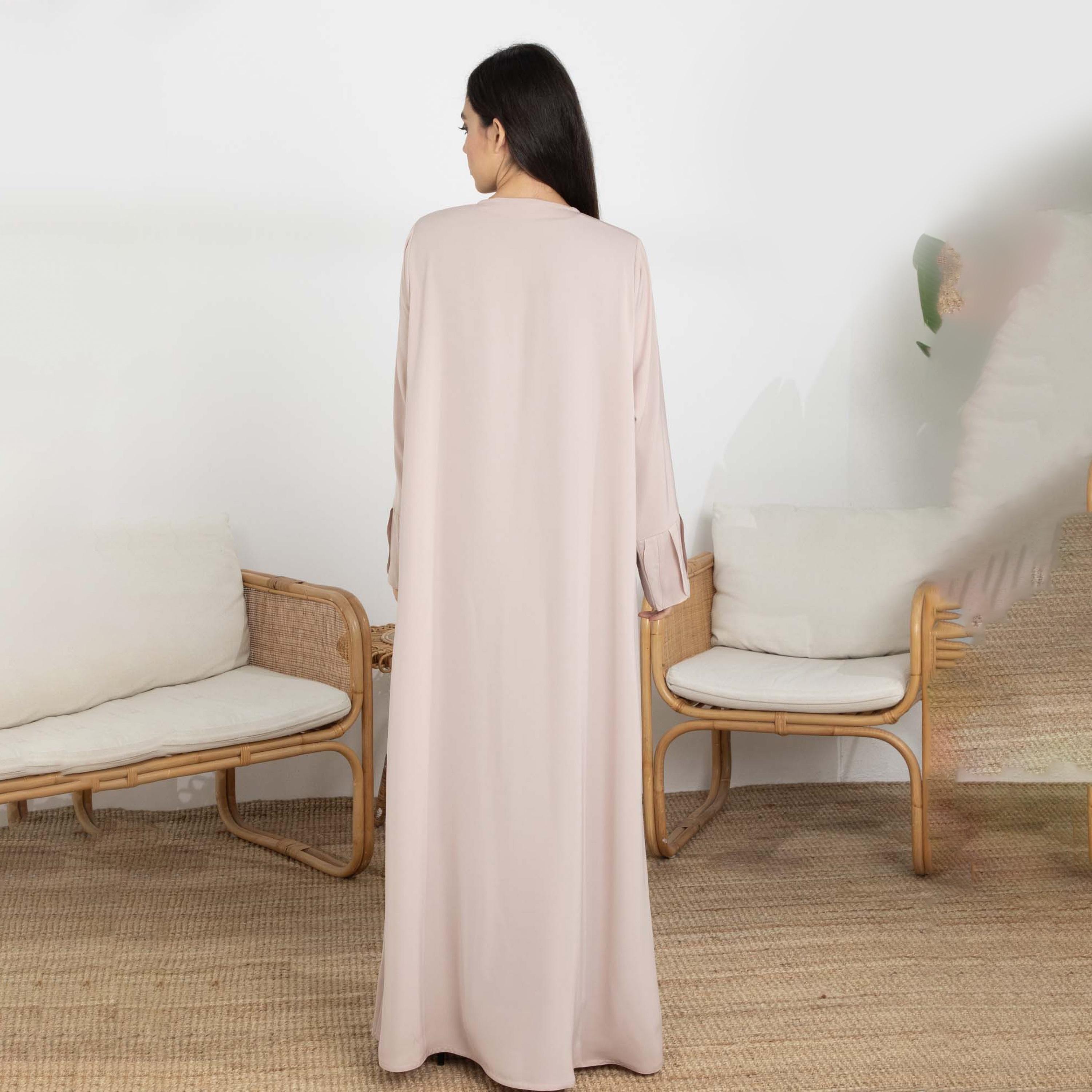 عباية نسائية من نيدا مع حجاب وأكمام مكشكشة من إم سكوير فاشون-women-arabicclothing-abayas-image-4