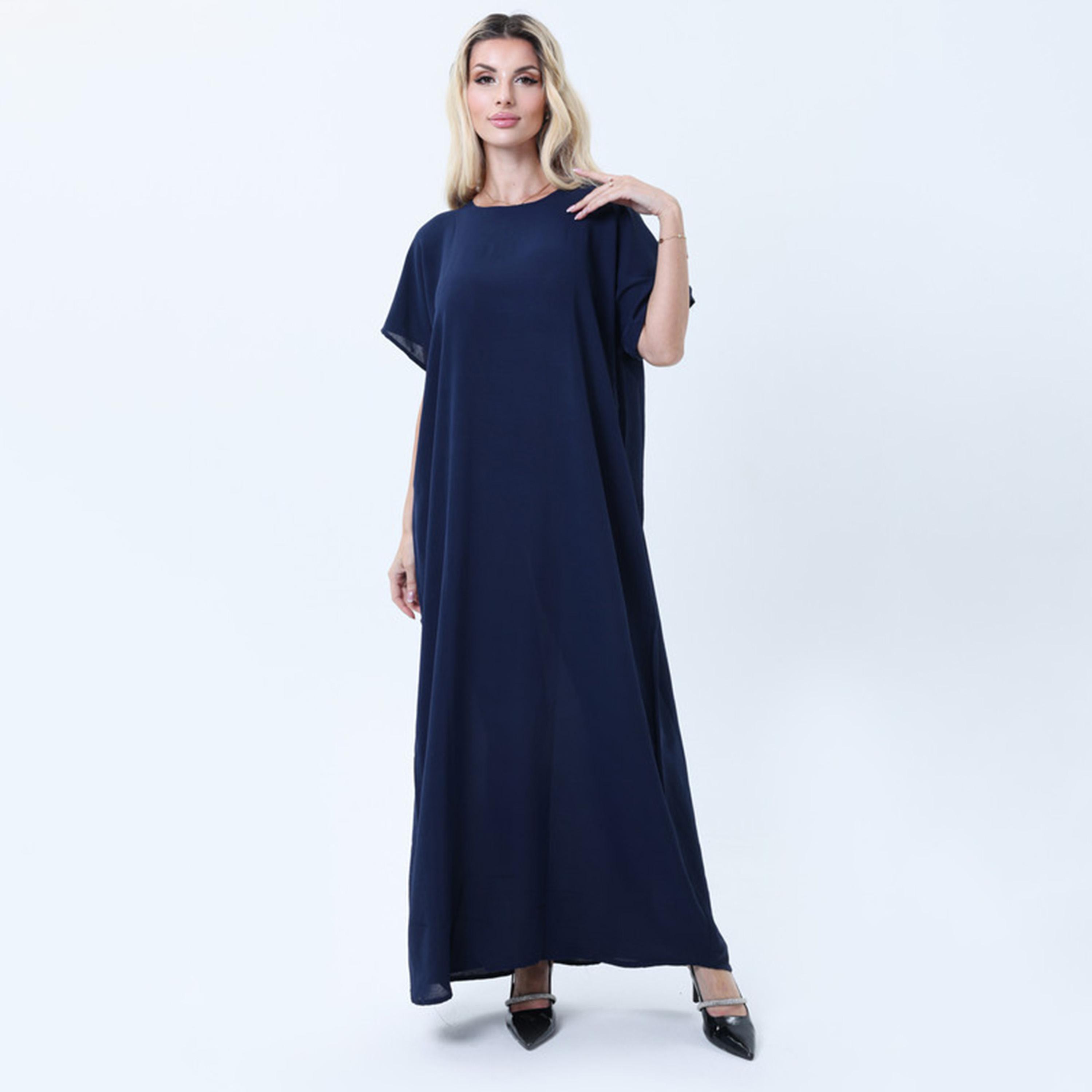 فستان داخلي نسائي للعباءة باللون الأزرق من إمسكوير فاشون-women-arabicclothing-abayainner-image-1