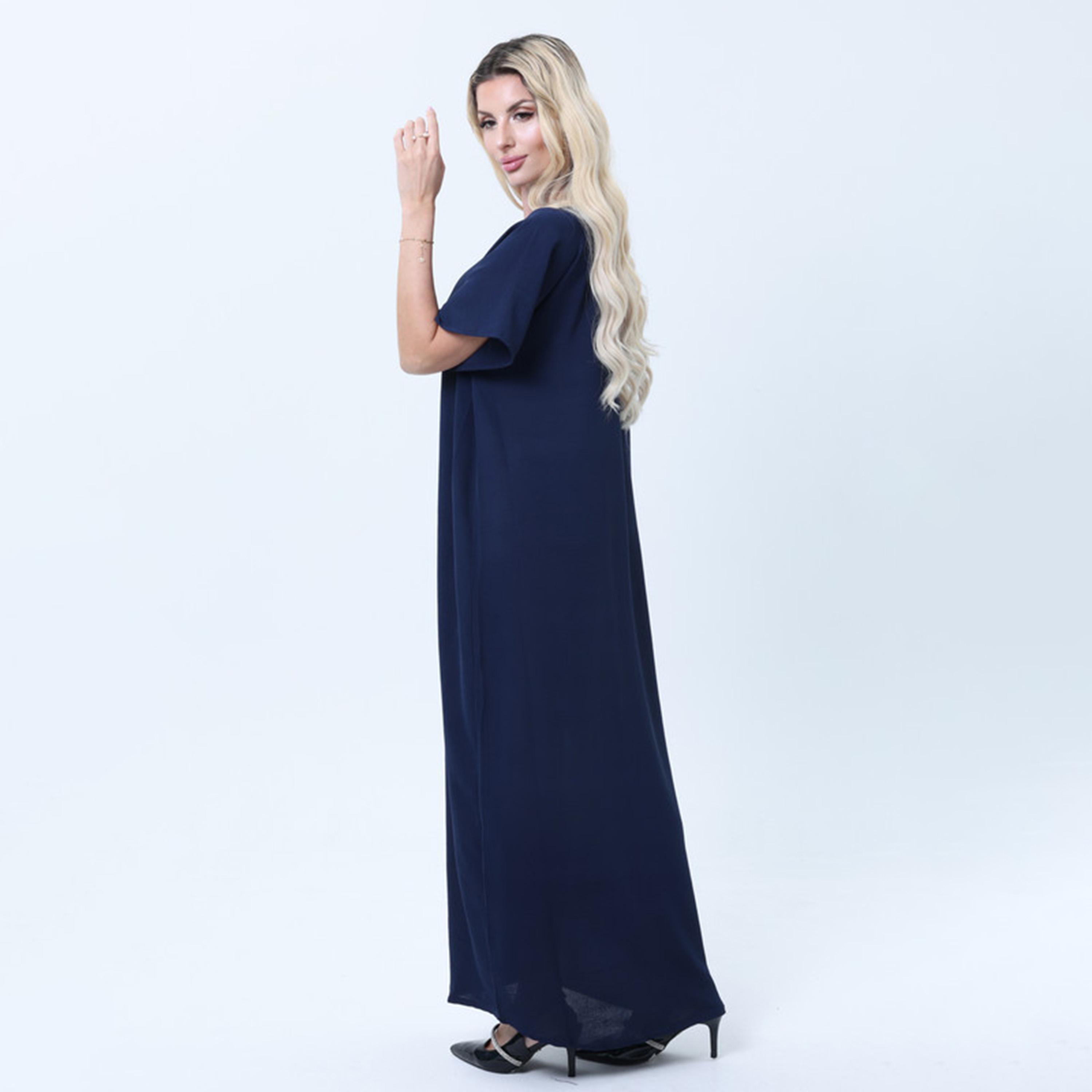 فستان داخلي نسائي للعباءة باللون الأزرق من إمسكوير فاشون-women-arabicclothing-abayainner-image-2