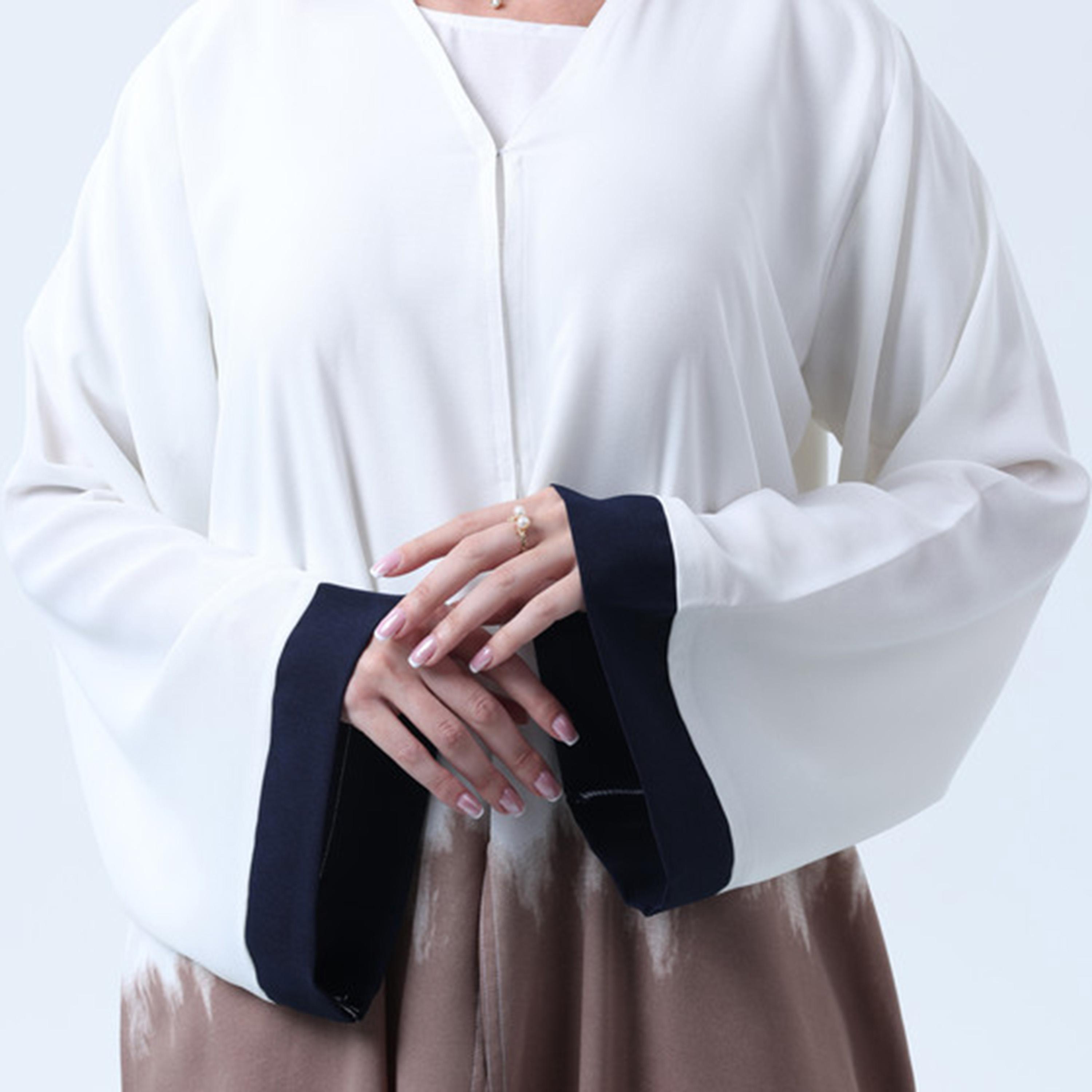Msquare Fashion Multicolour Tie-Dye Wide Sleeves Women's Abaya-women-arabicclothing-abayas-image-2