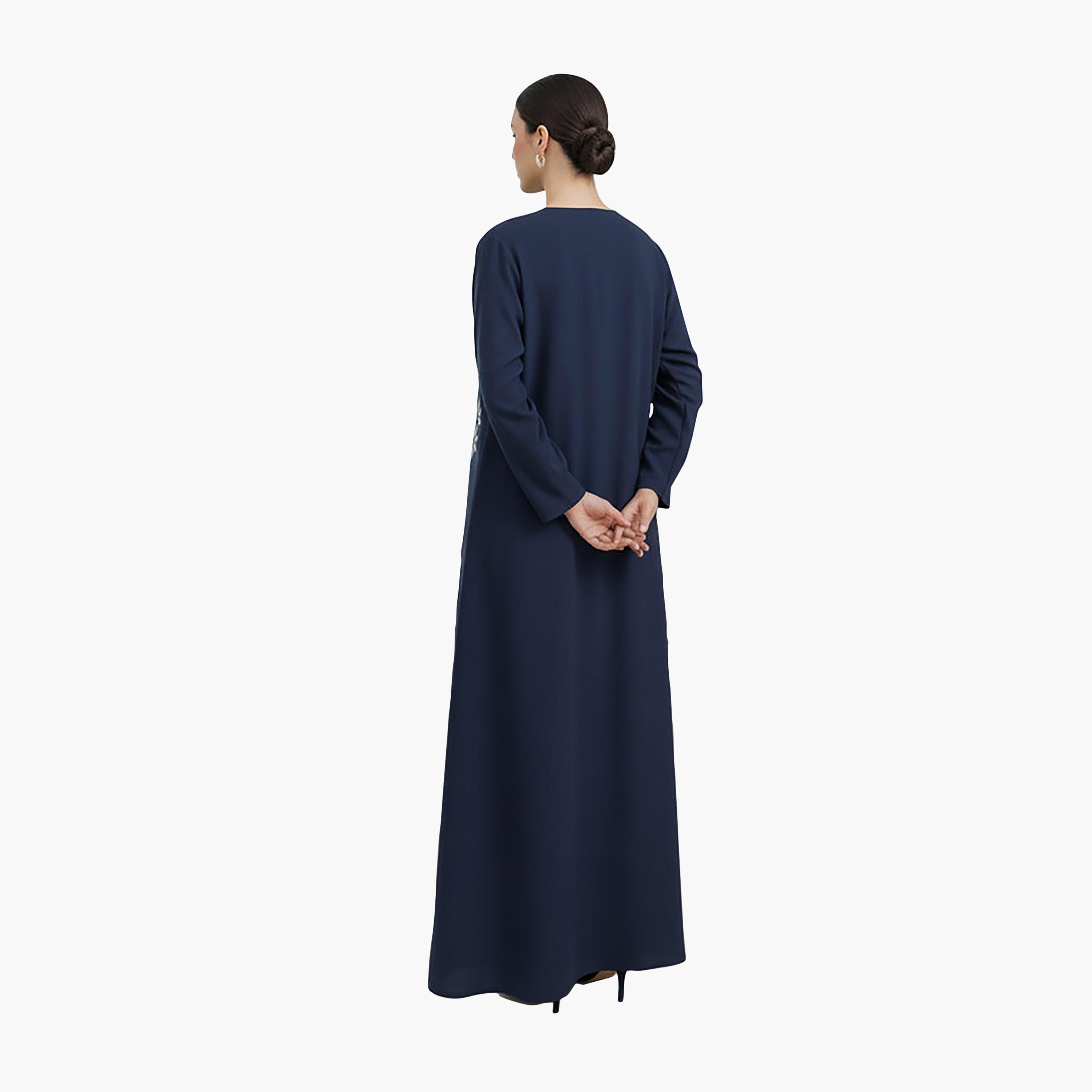 عباية نسائية نيدا مطرزة بالزهور مع حجاب من ام سكوير فاشون-women-arabicclothing-abayas-image-5