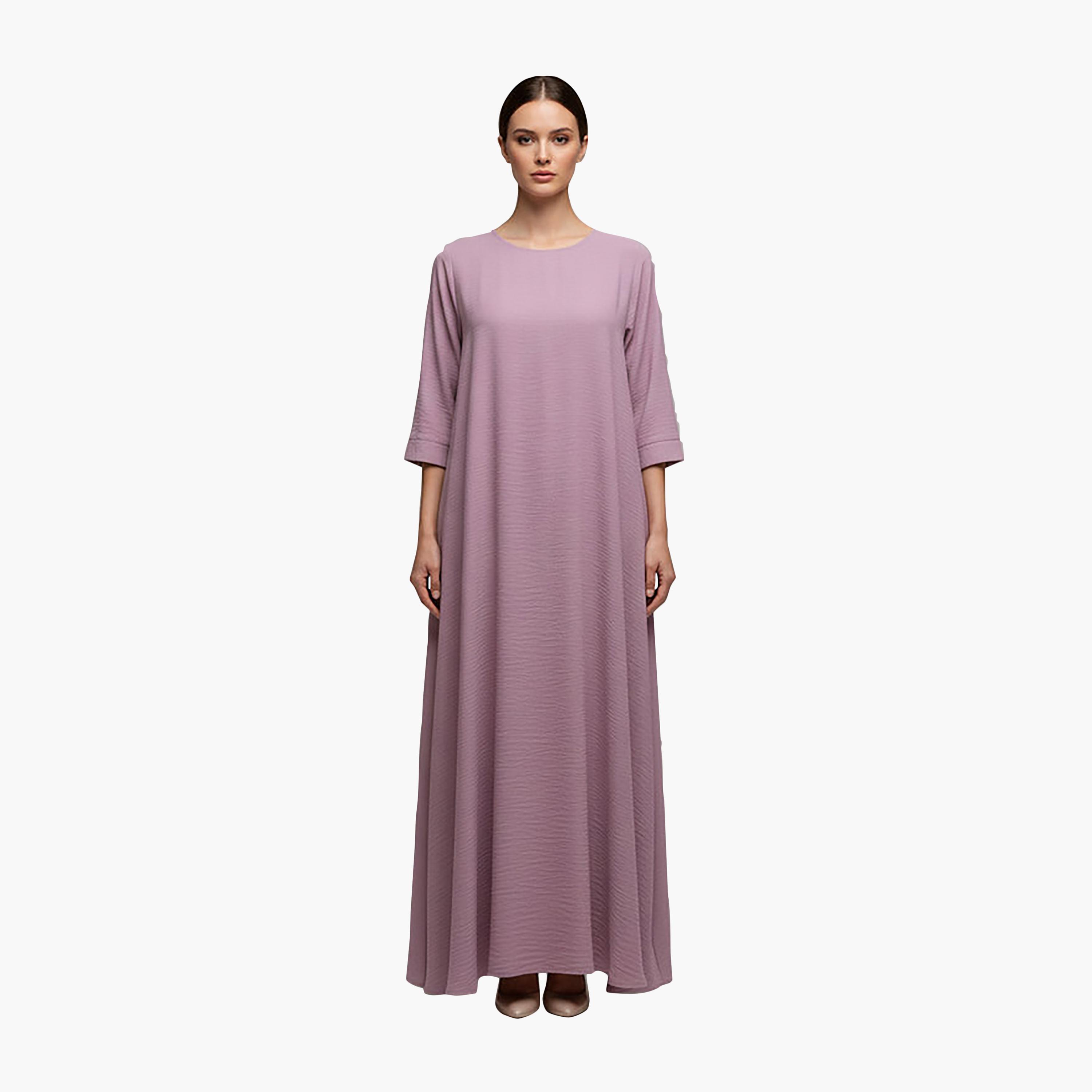 Msquare Fashion Textured CEY Women's Abaya Inner Dress-women-arabicclothing-abayainner-image-1