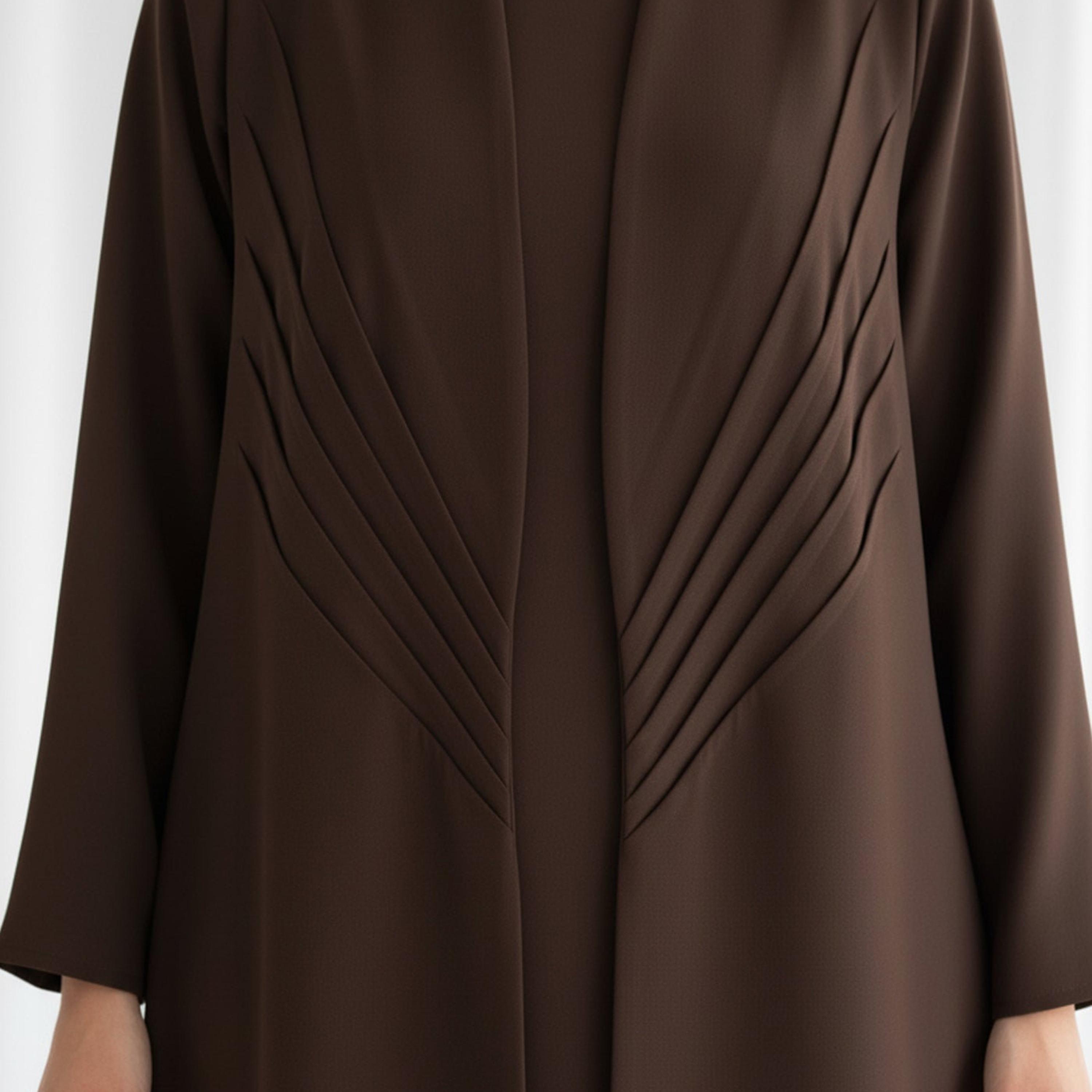 Msquare Fashion Pleated Panel Barbie Cobra Women's Flared Abaya-women-arabicclothing-abayas-image-2