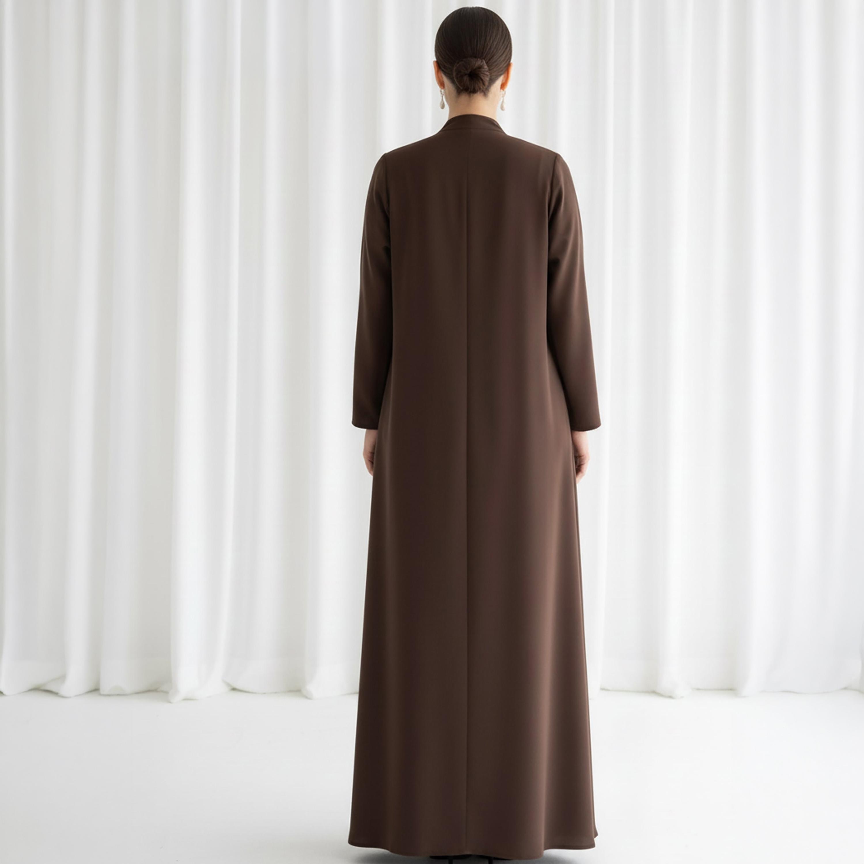 Msquare Fashion Pleated Panel Barbie Cobra Women's Flared Abaya-women-arabicclothing-abayas-image-4