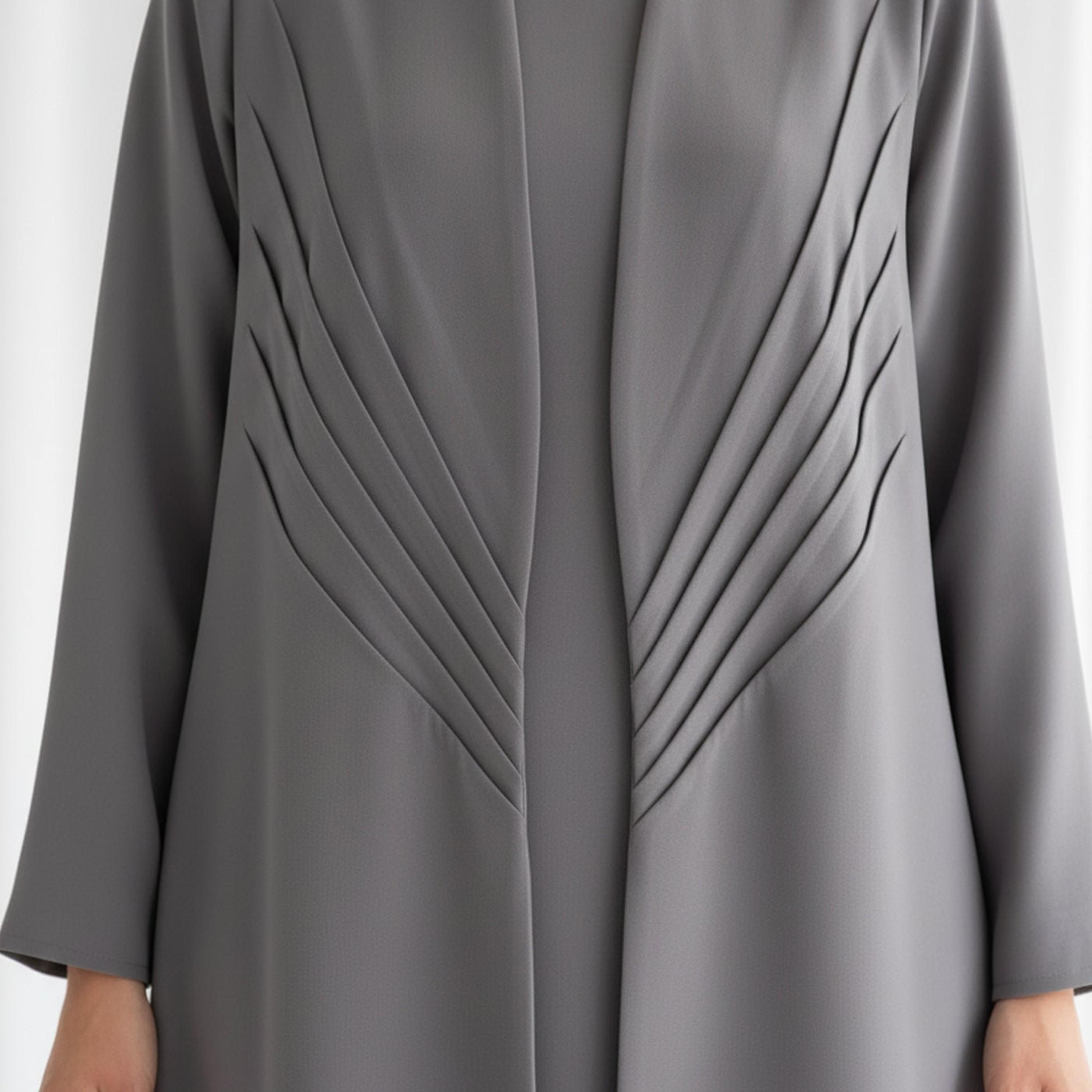 Msquare Fashion Pleated Panel Barbie Cobra Women's Flared Abaya-women-arabicclothing-abayas-image-2