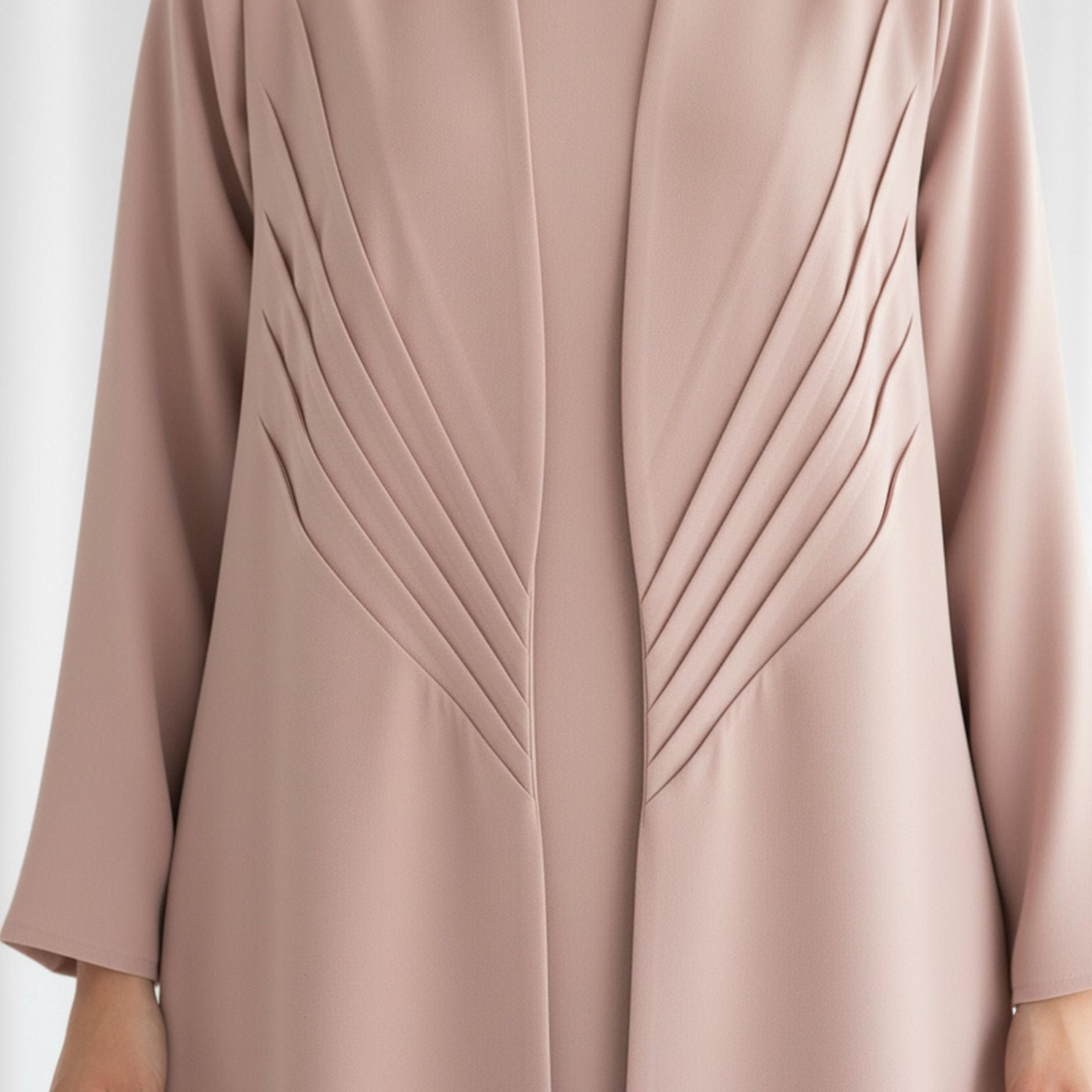 Msquare Fashion Pleated Panel Barbie Cobra Women's Flared Abaya-women-arabicclothing-abayas-image-2