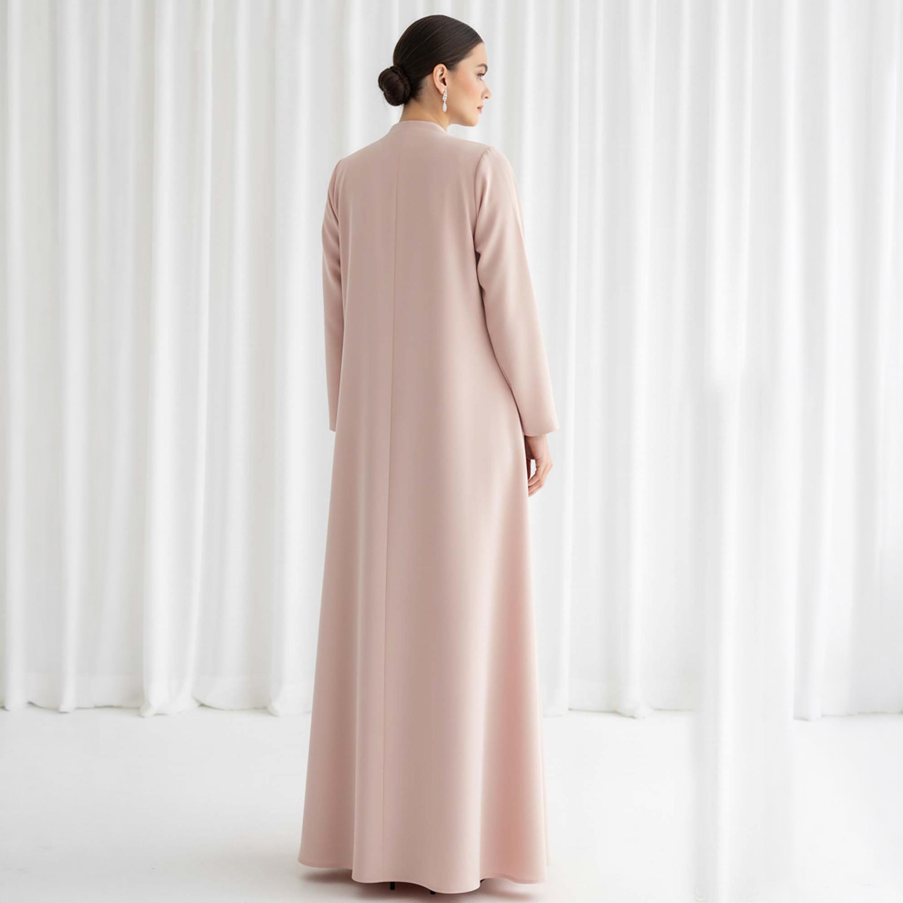 Msquare Fashion Pleated Panel Barbie Cobra Women's Flared Abaya-women-arabicclothing-abayas-image-4