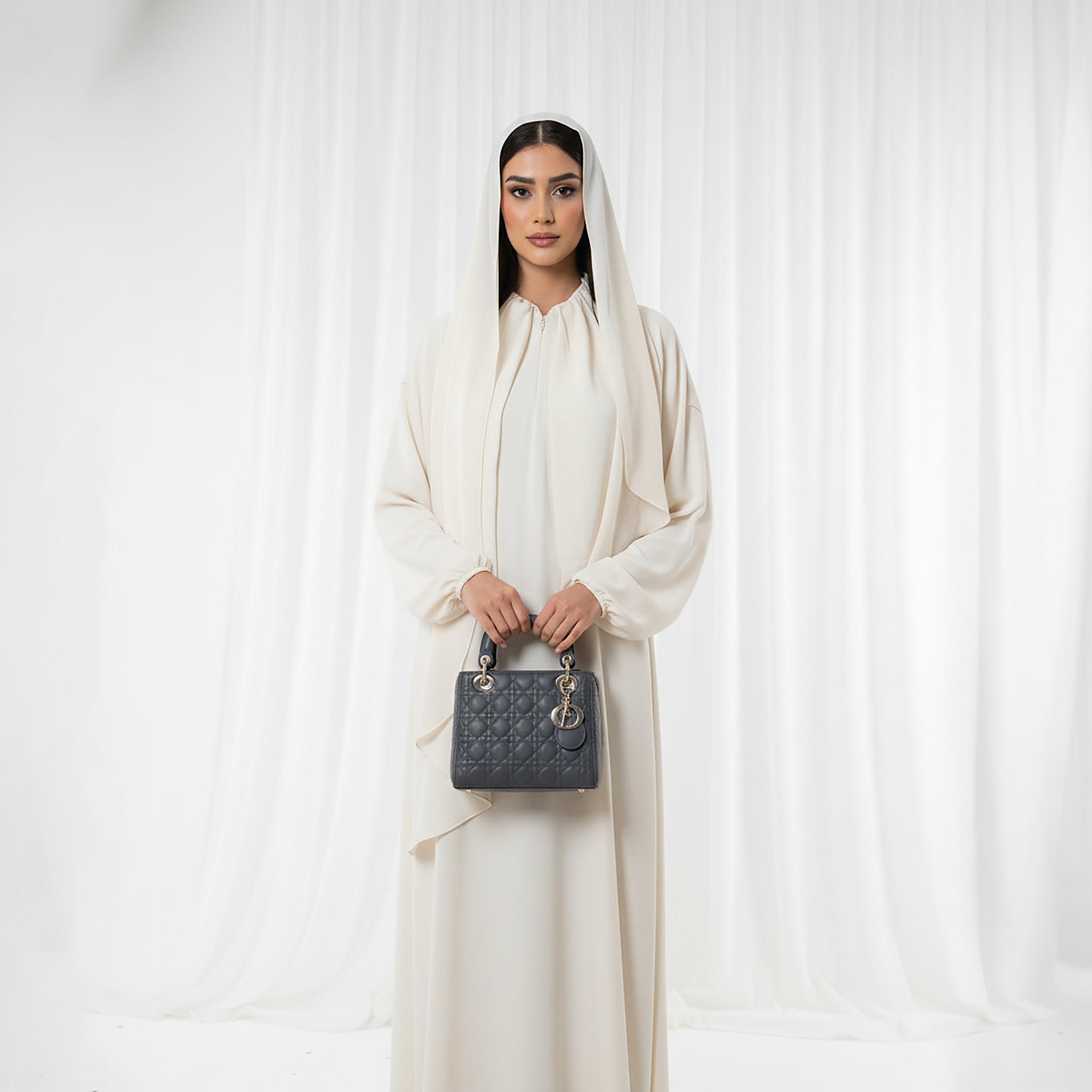 Msquare Fashion Bishop Sleeves Harir Maqsood Women's Abaya-women-arabicclothing-abayas-image-1
