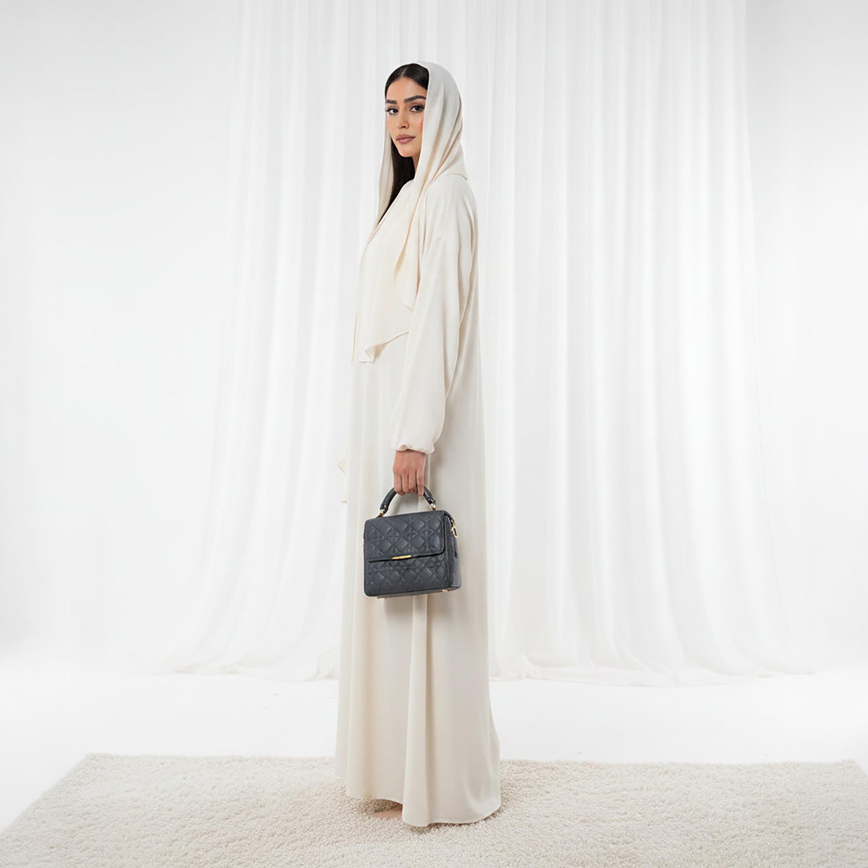 Msquare Fashion Bishop Sleeves Harir Maqsood Women's Abaya-women-arabicclothing-abayas-image-3