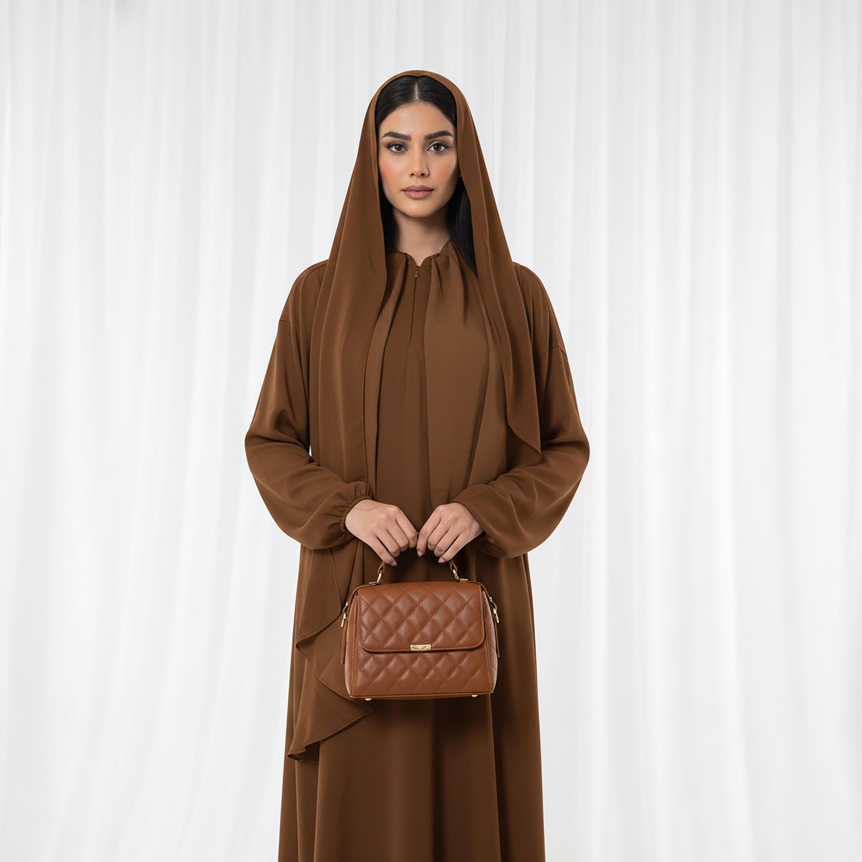 Msquare Fashion Bishop Sleeves Harir Maqsood Women's Abaya-women-arabicclothing-abayas-image-2