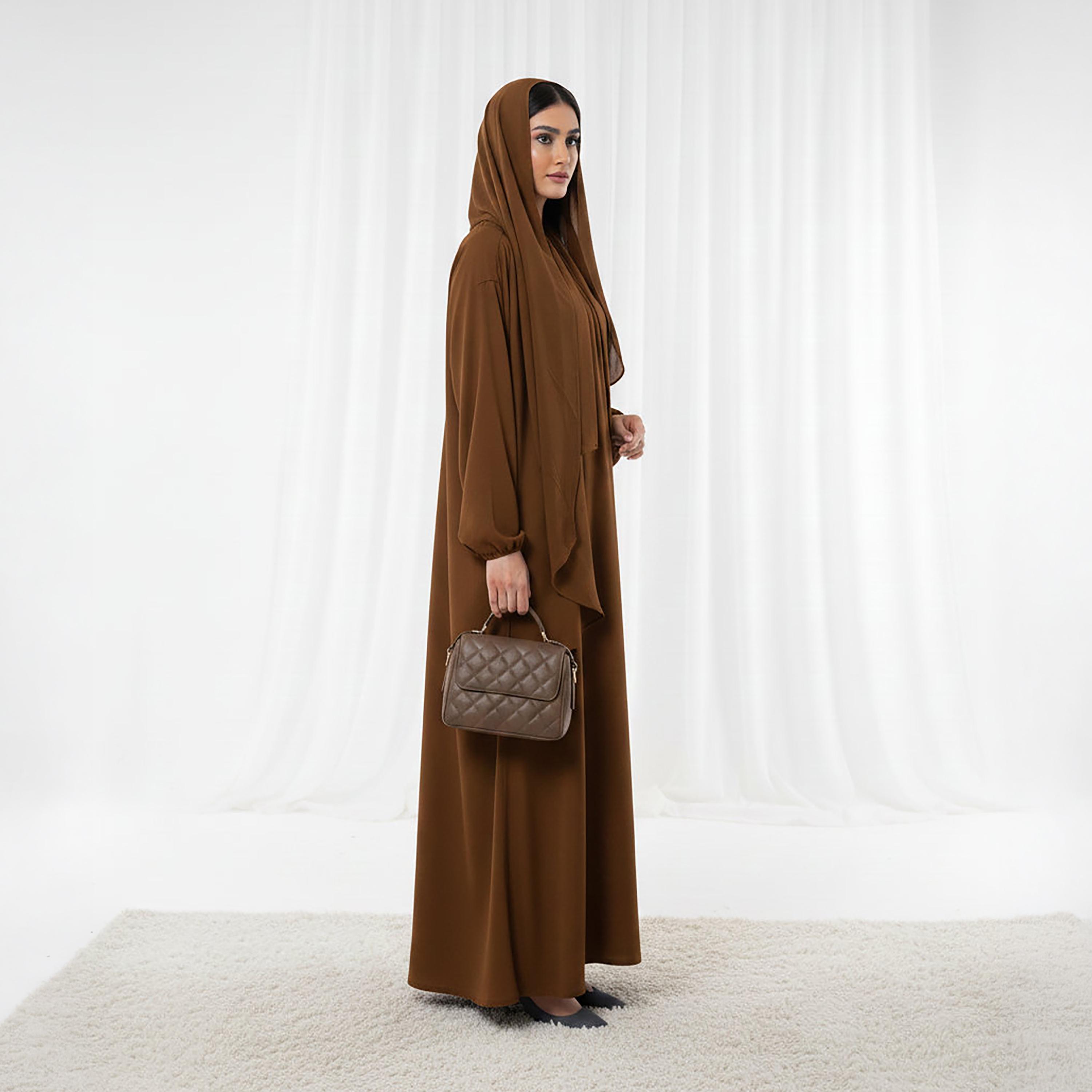 Msquare Fashion Bishop Sleeves Harir Maqsood Women's Abaya-women-arabicclothing-abayas-image-4