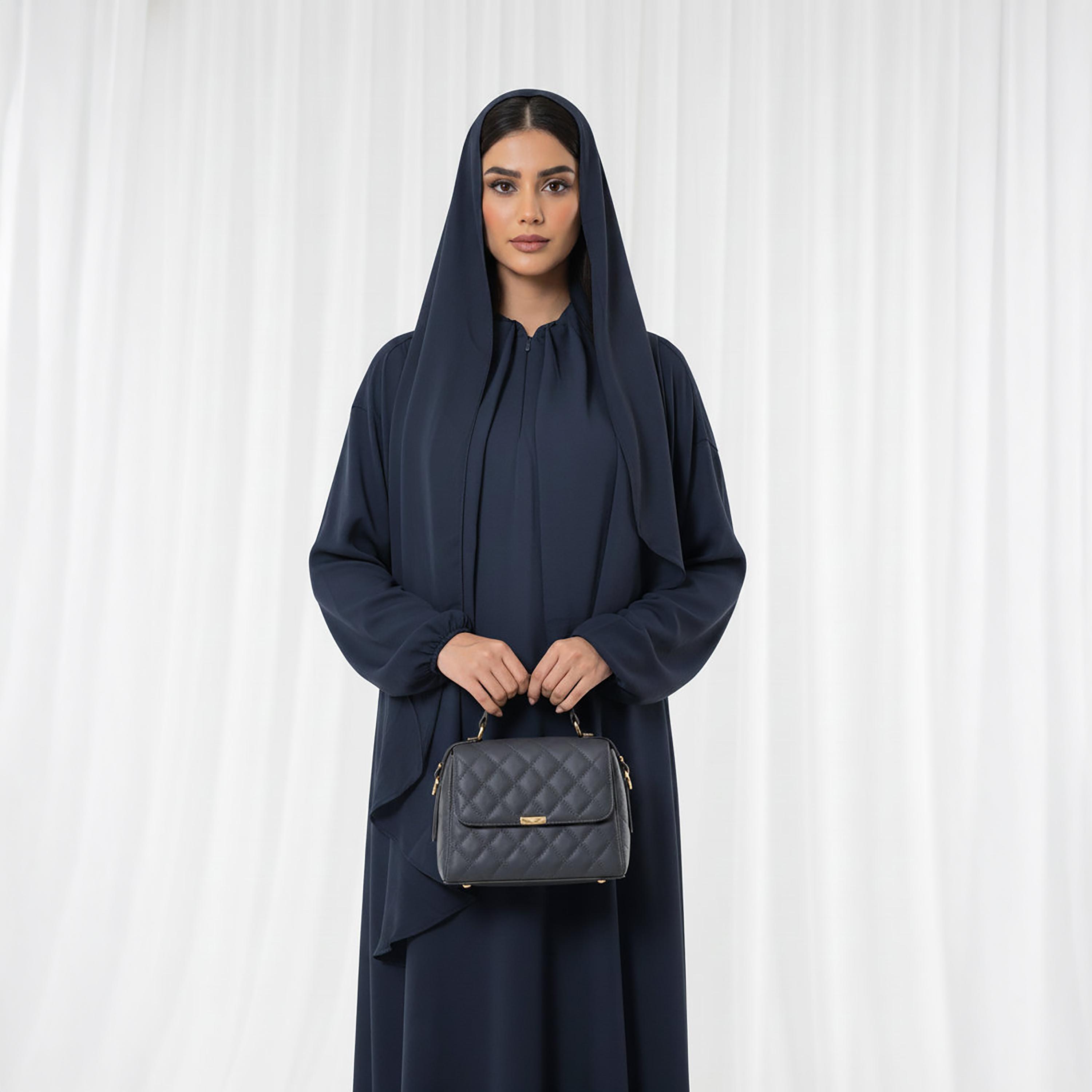 Msquare Fashion Bishop Sleeves Harir Maqsood Women's Abaya-women-arabicclothing-abayas-image-2