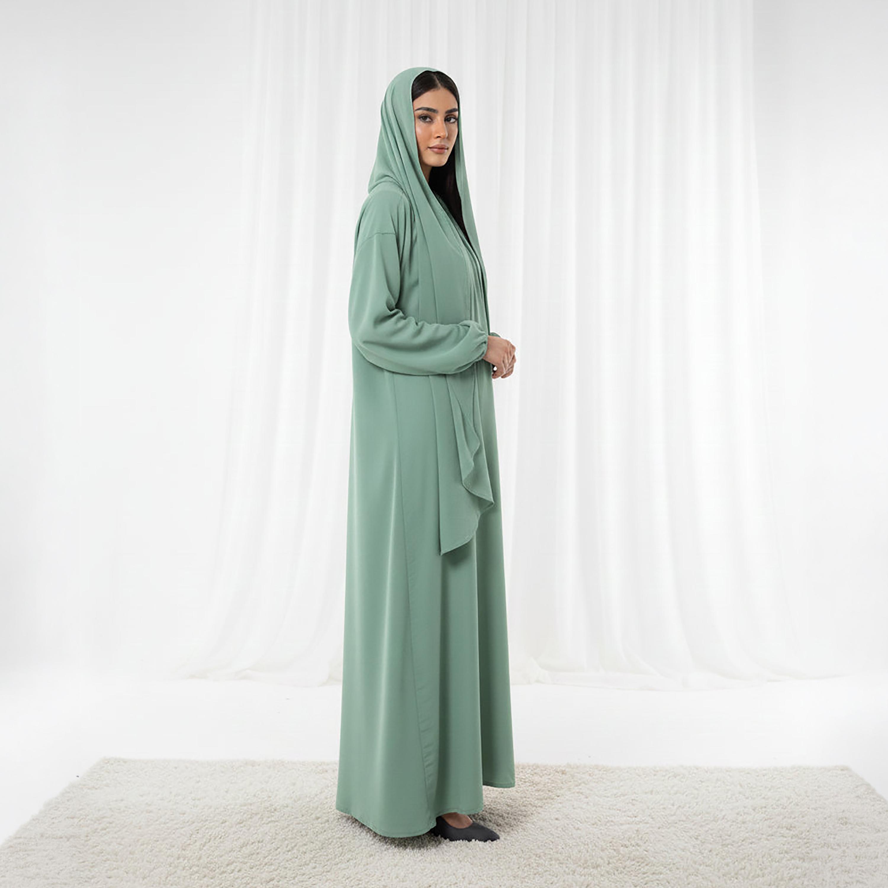 Msquare Fashion Bishop Sleeves Harir Maqsood Women's Abaya-women-arabicclothing-abayas-image-3
