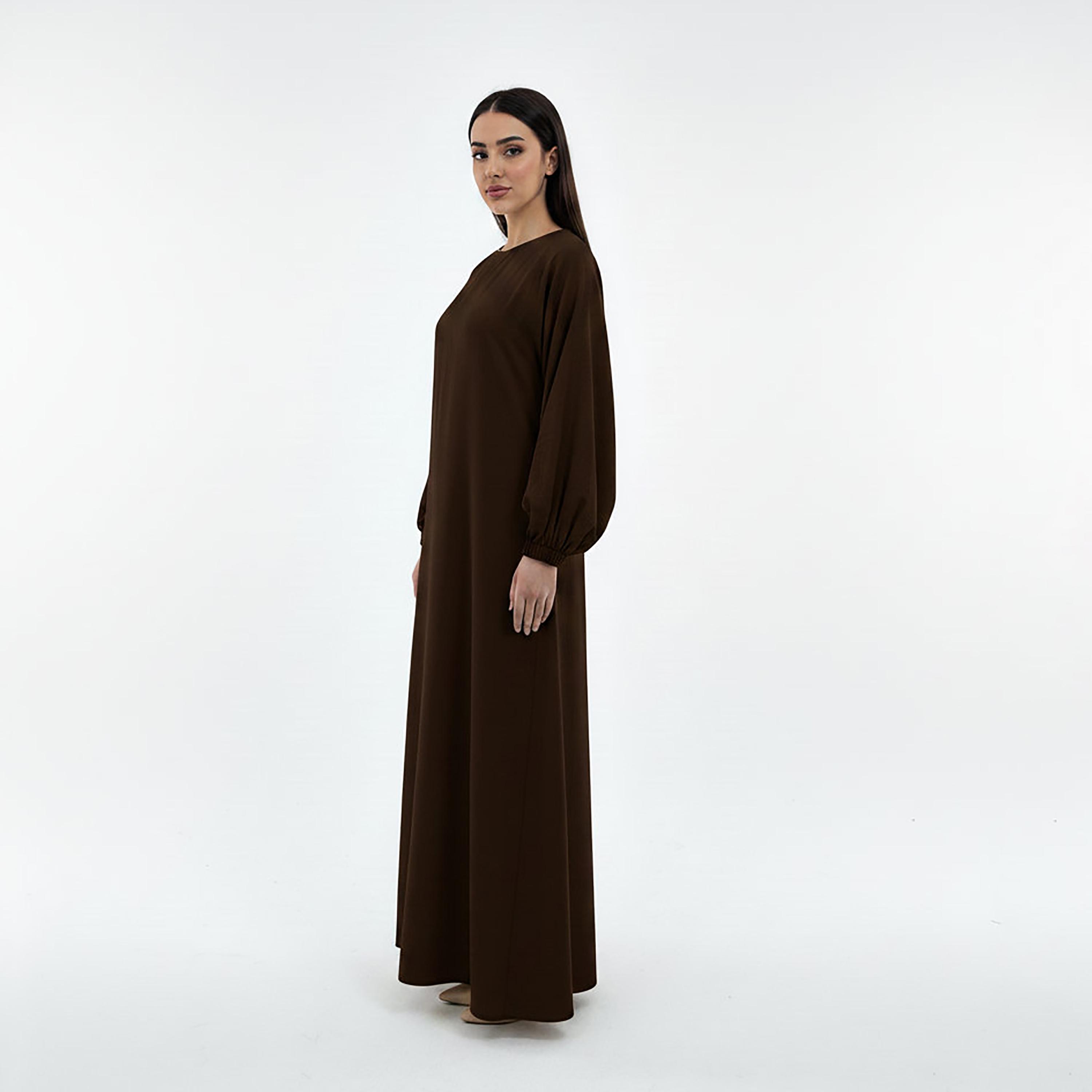 Msquare Fashion Bishop Sleeves Harir Maqsood Women's Abaya-women-arabicclothing-abayas-image-3