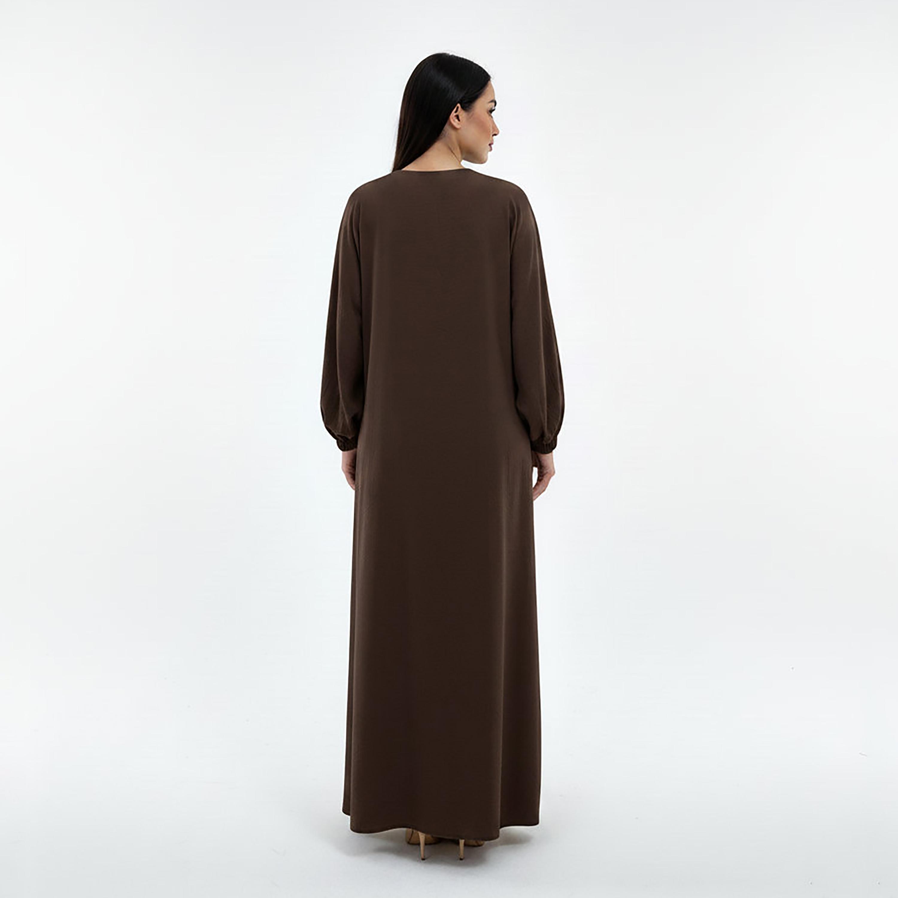 Msquare Fashion Bishop Sleeves Harir Maqsood Women's Abaya-women-arabicclothing-abayas-image-4