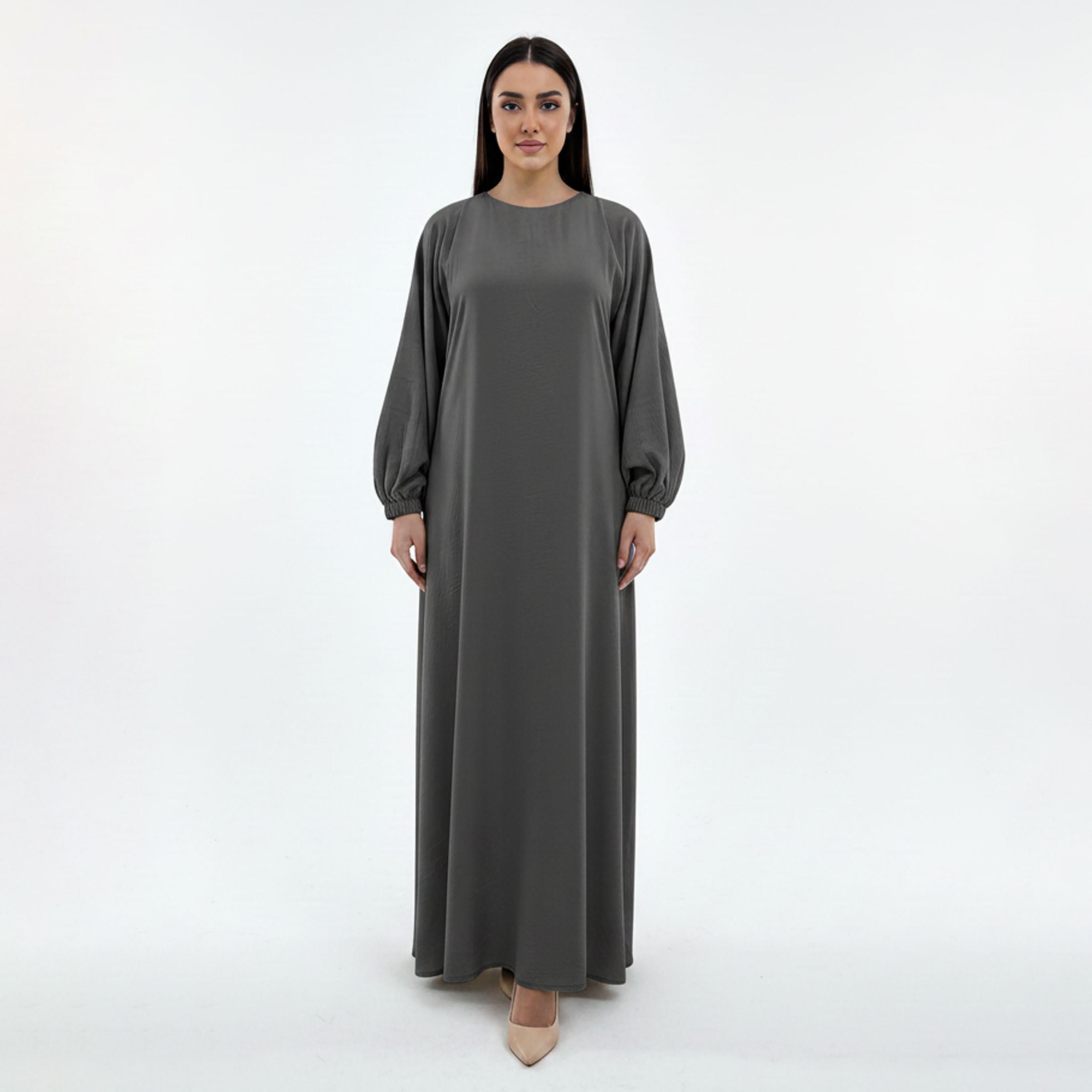 Msquare Fashion Bishop Sleeves Harir Maqsood Women's Abaya-women-arabicclothing-abayas-image-1