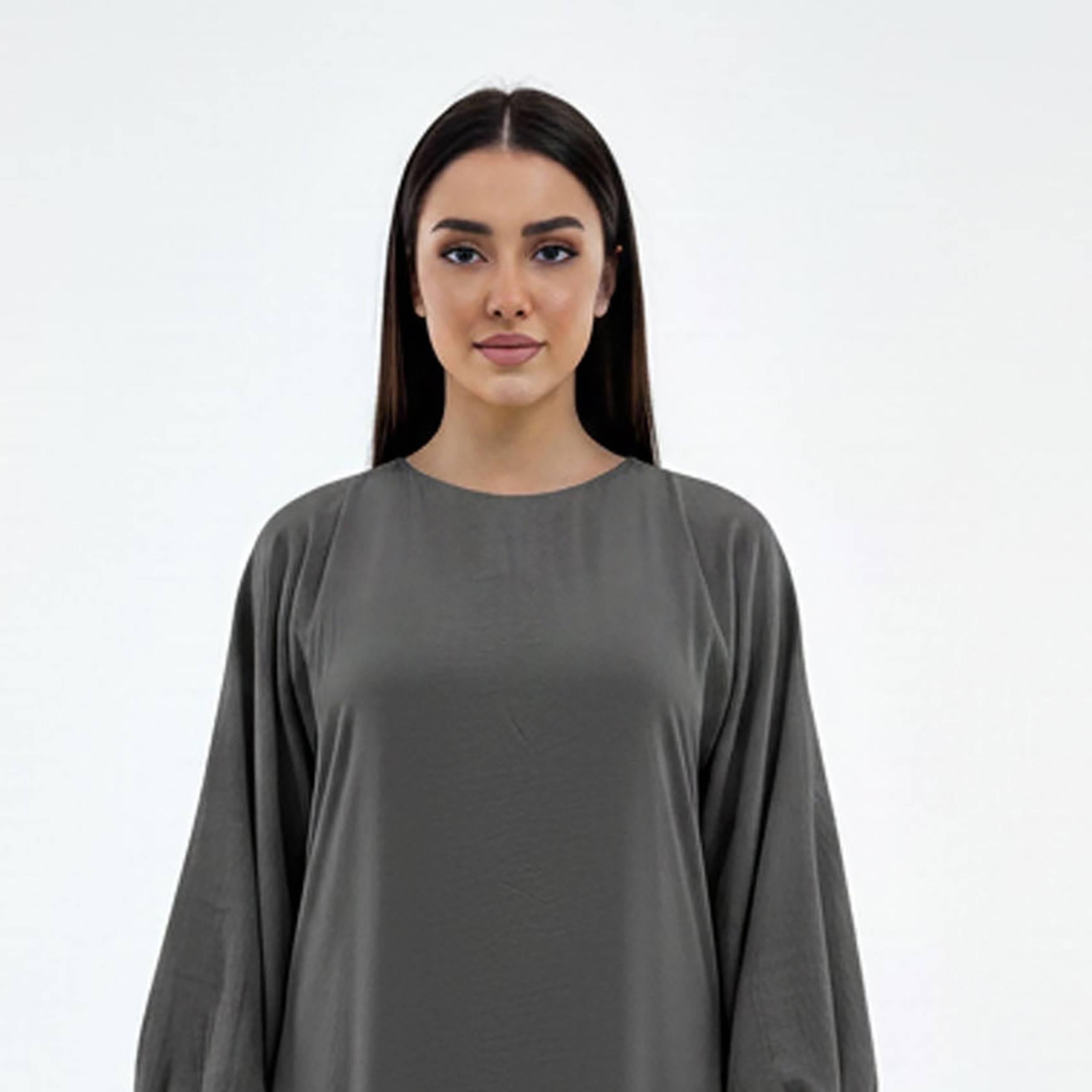 Msquare Fashion Bishop Sleeves Harir Maqsood Women's Abaya-women-arabicclothing-abayas-image-2