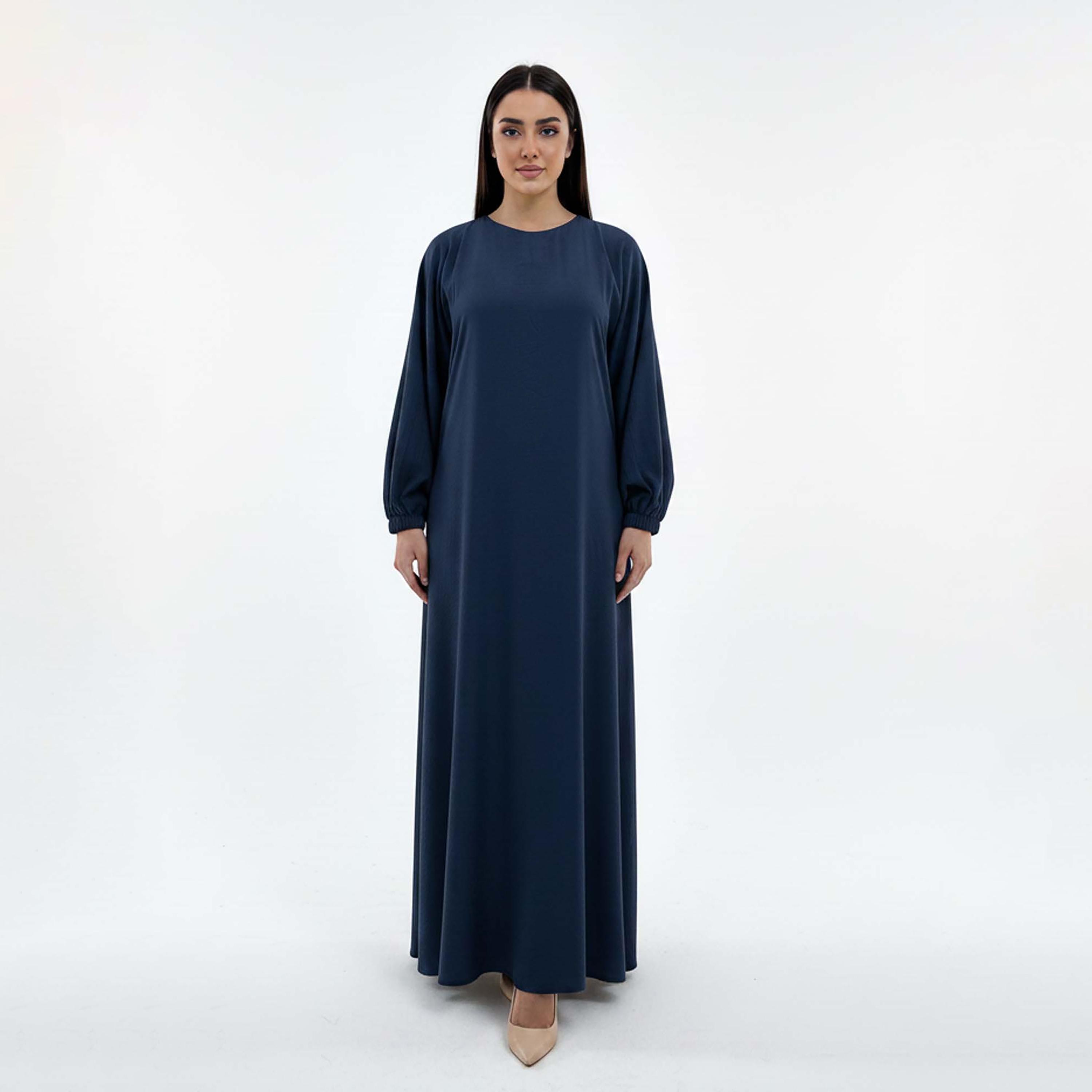 Msquare Fashion Bishop Sleeves Harir Maqsood Women's Abaya-women-arabicclothing-abayas-image-1