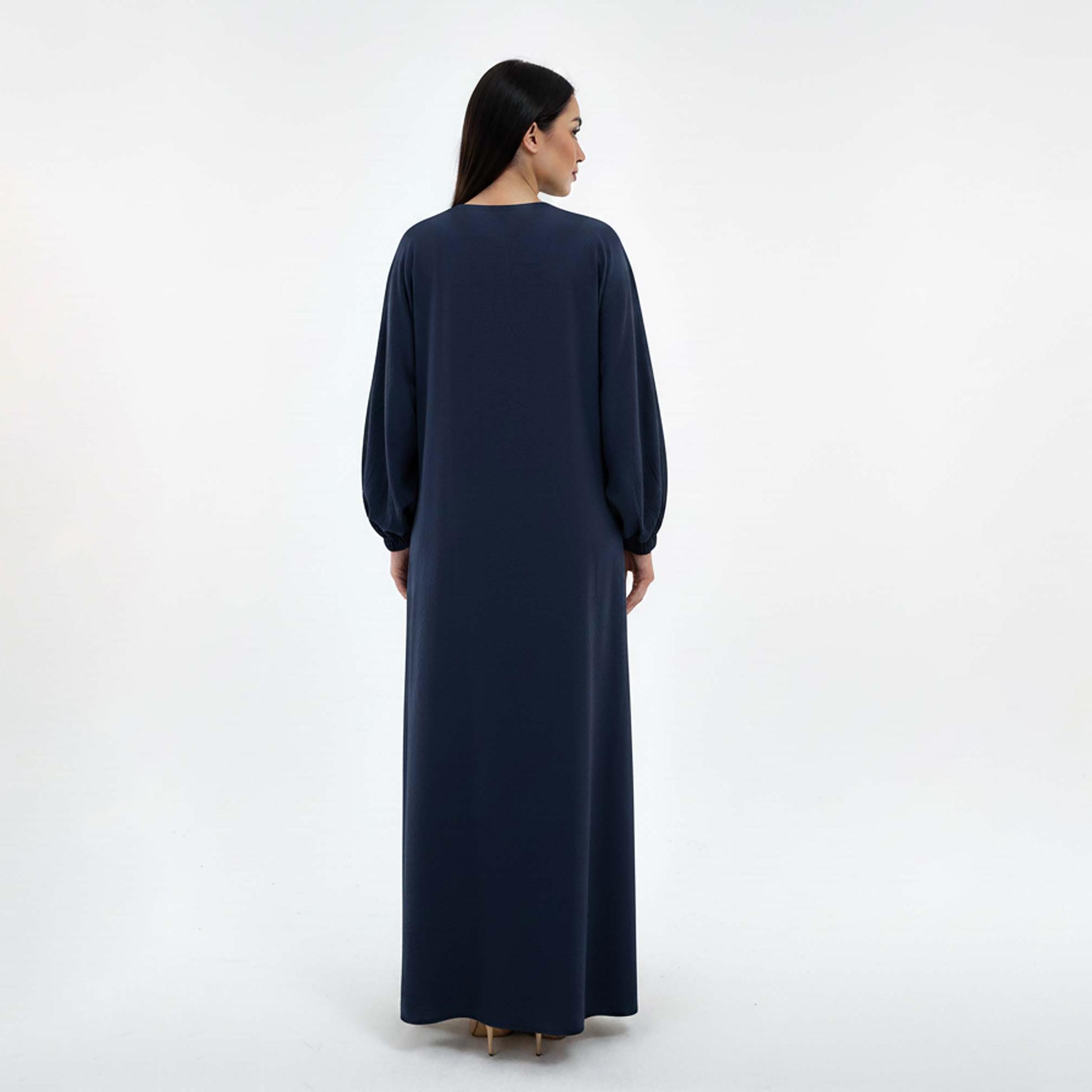 Msquare Fashion Bishop Sleeves Harir Maqsood Women's Abaya-women-arabicclothing-abayas-image-4