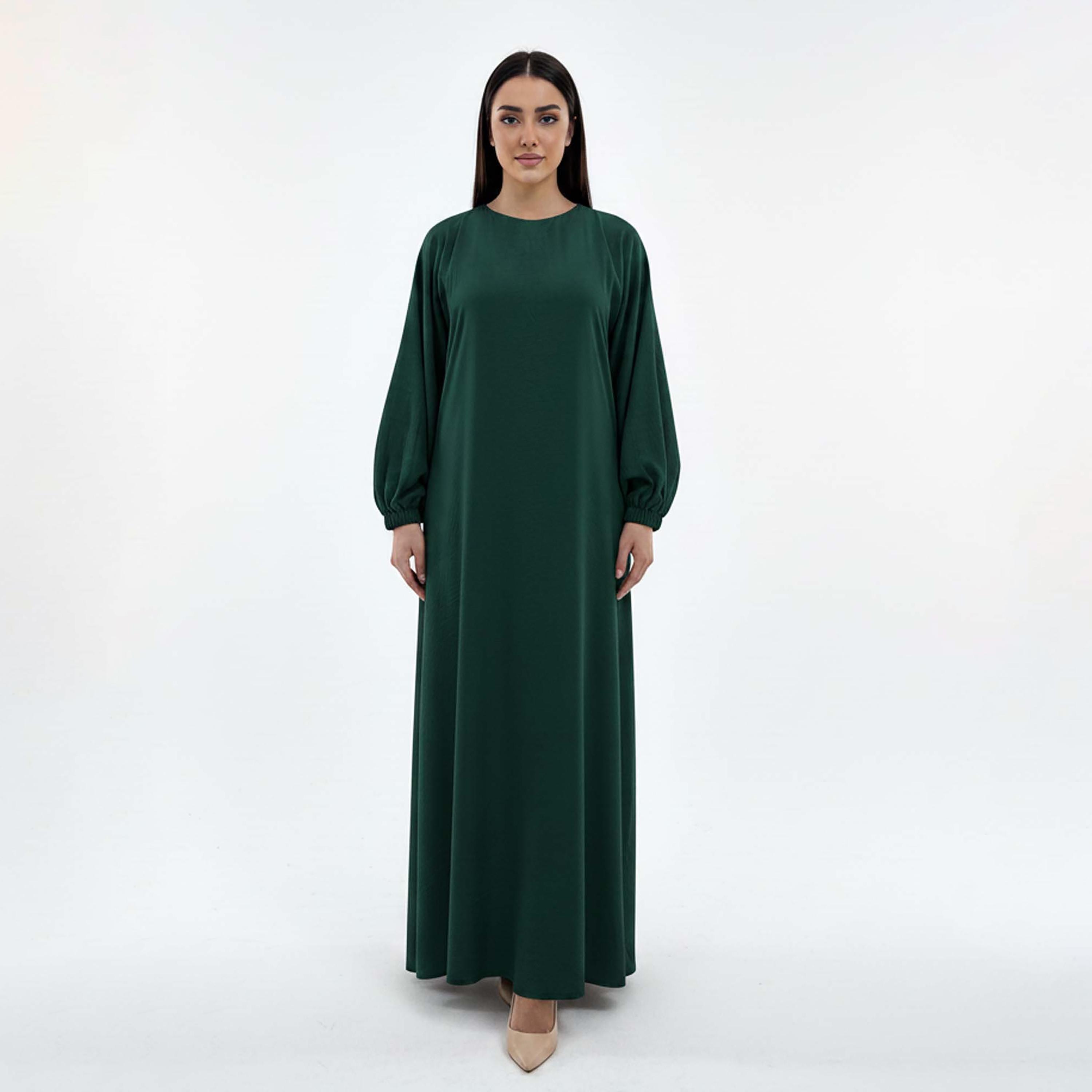 Msquare Fashion Bishop Sleeves Harir Maqsood Women's Abaya-women-arabicclothing-abayas-image-1