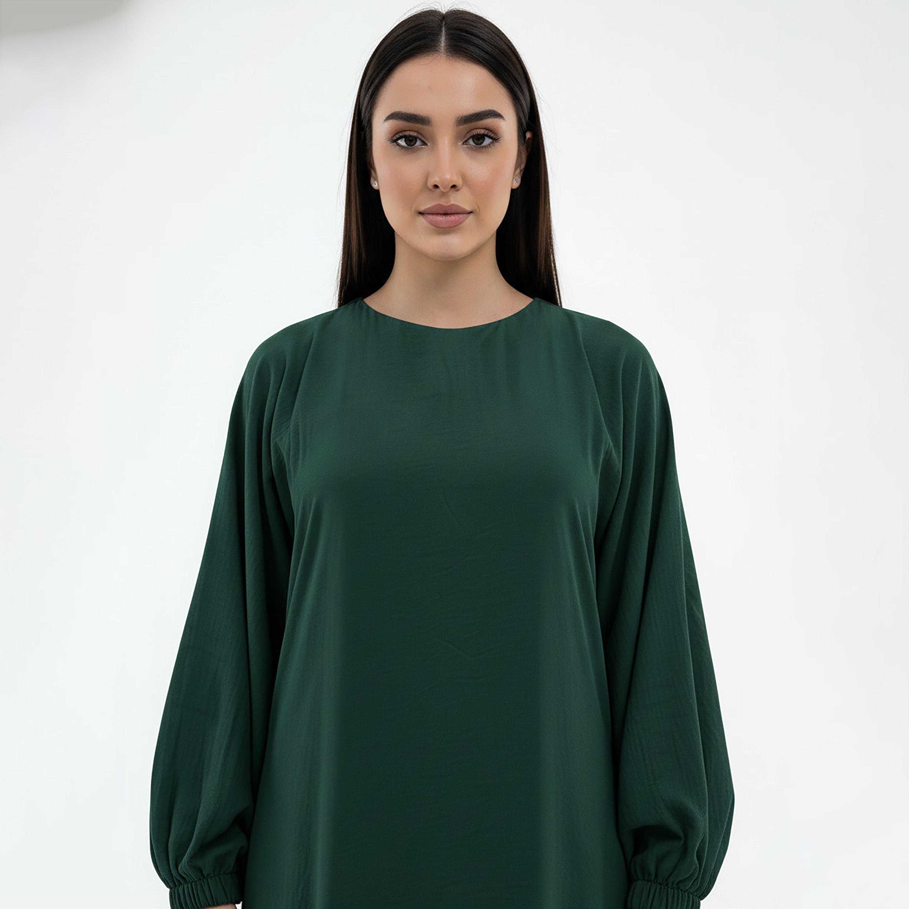 Msquare Fashion Bishop Sleeves Harir Maqsood Women's Abaya-women-arabicclothing-abayas-image-2