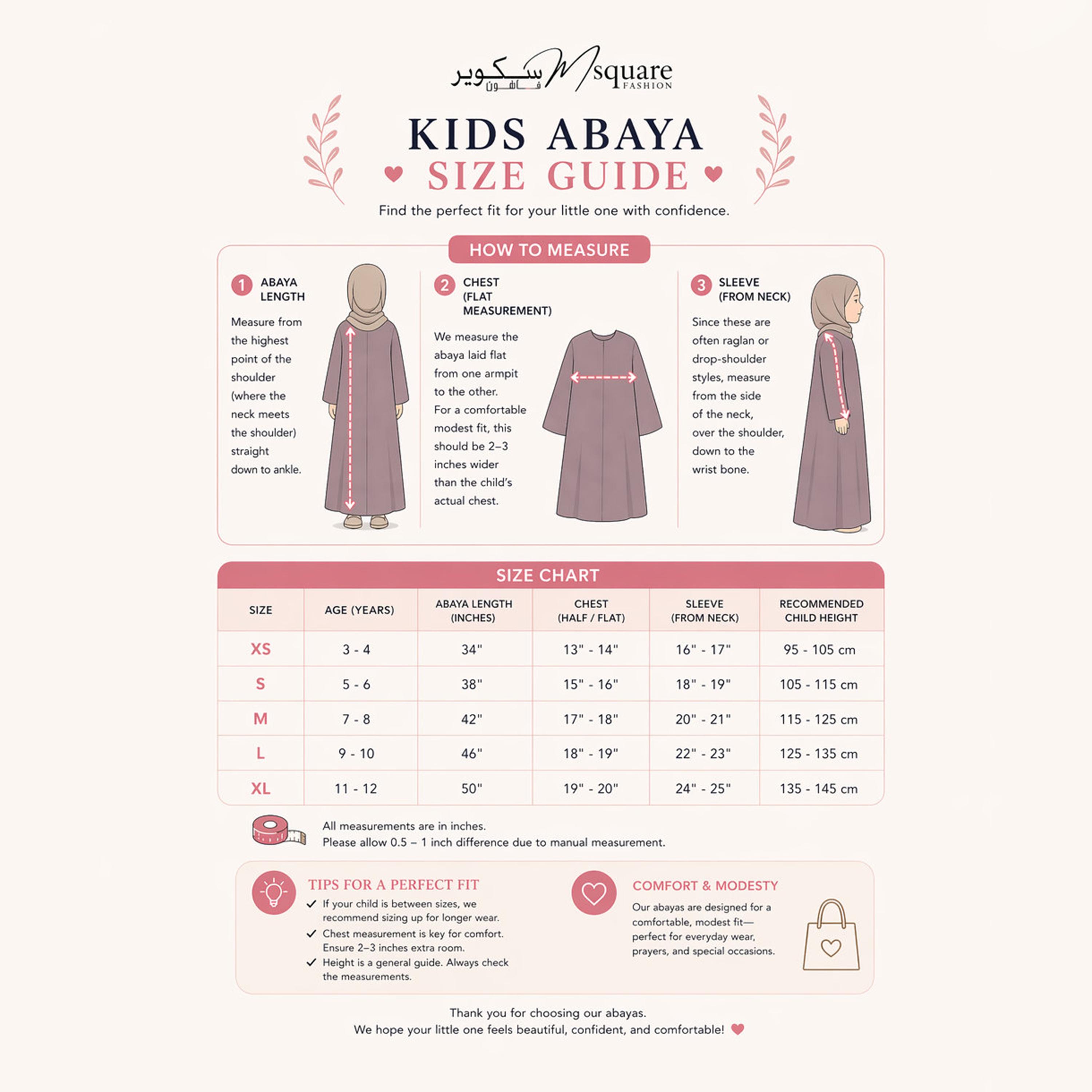 Msquare Fashion Textured Bishop Sleeves Harir Maqsood Girls Prayer Abaya-girls-arabicclothing-abayas-image-5