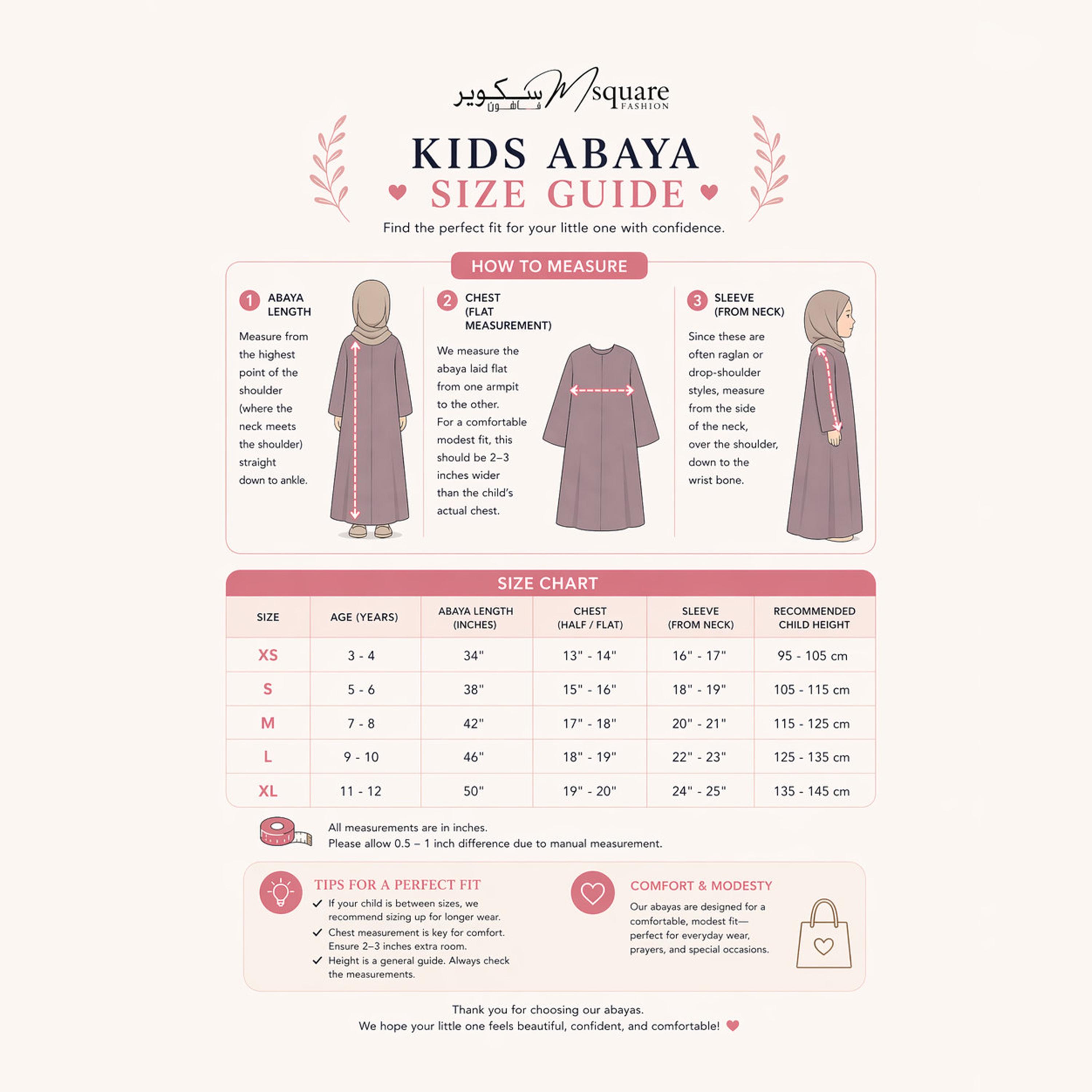 Msquare Fashion Textured Bishop Sleeves Harir Maqsood Girls Prayer Abaya-girls-arabicclothing-abayas-image-5