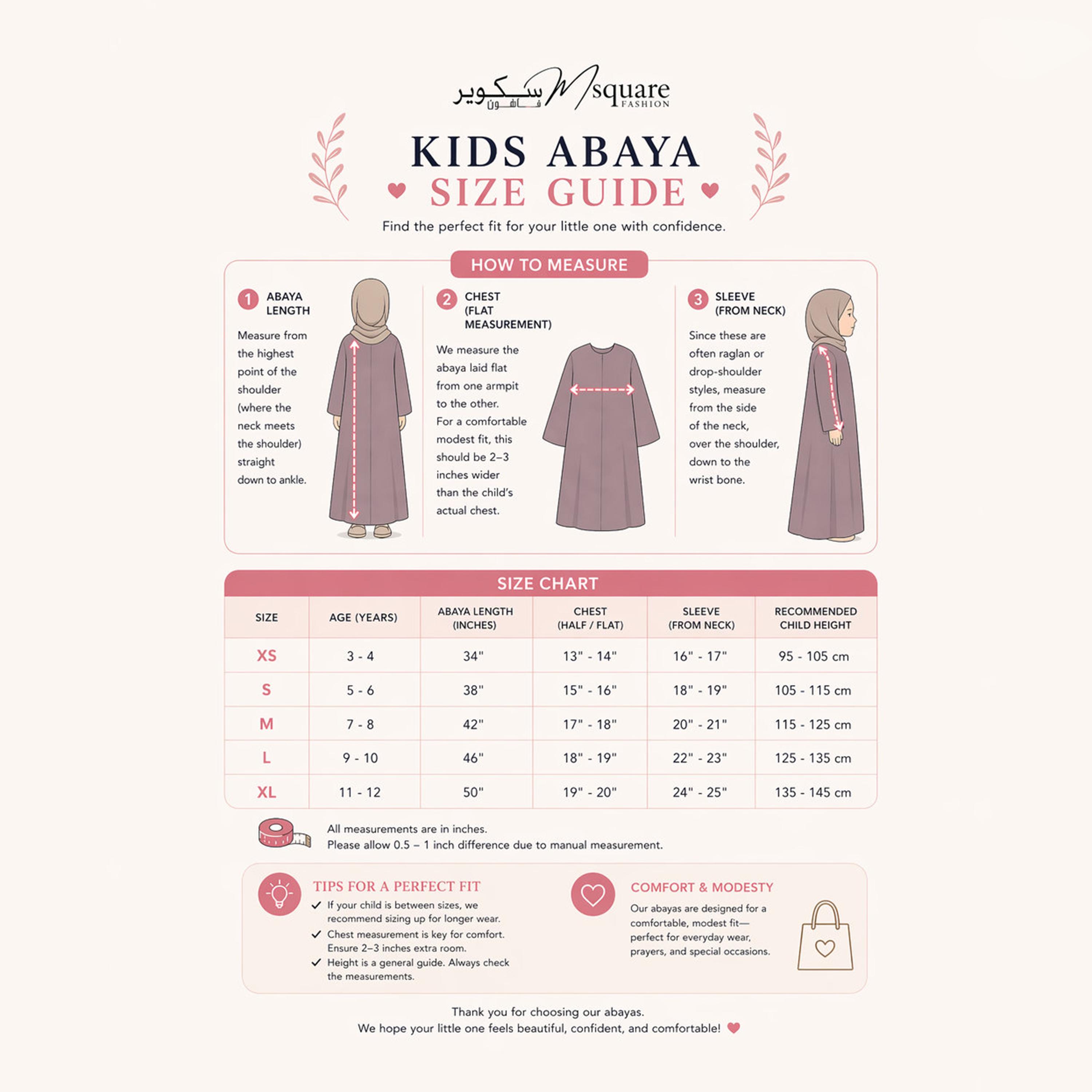 Msquare Fashion Textured Bishop Sleeves Harir Maqsood Girls Prayer Abaya-girls-arabicclothing-abayas-image-5