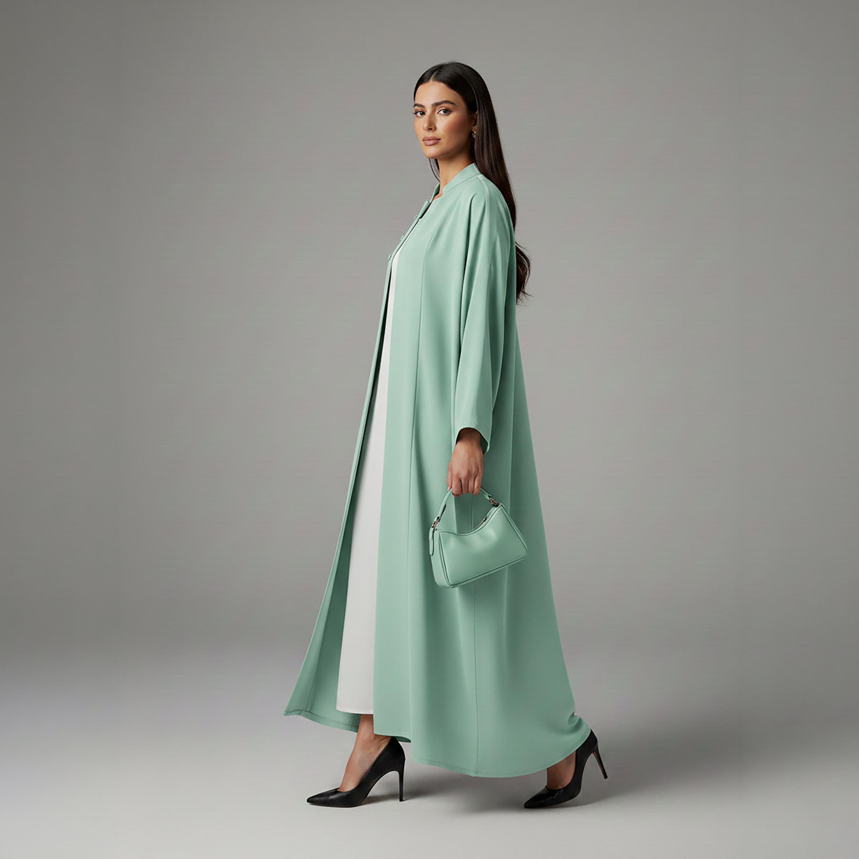 عباءة "نيدا كوري" بياقة ماندارين للنساء من إم سكوير فاشن-women-arabicclothing-abayas-image-3