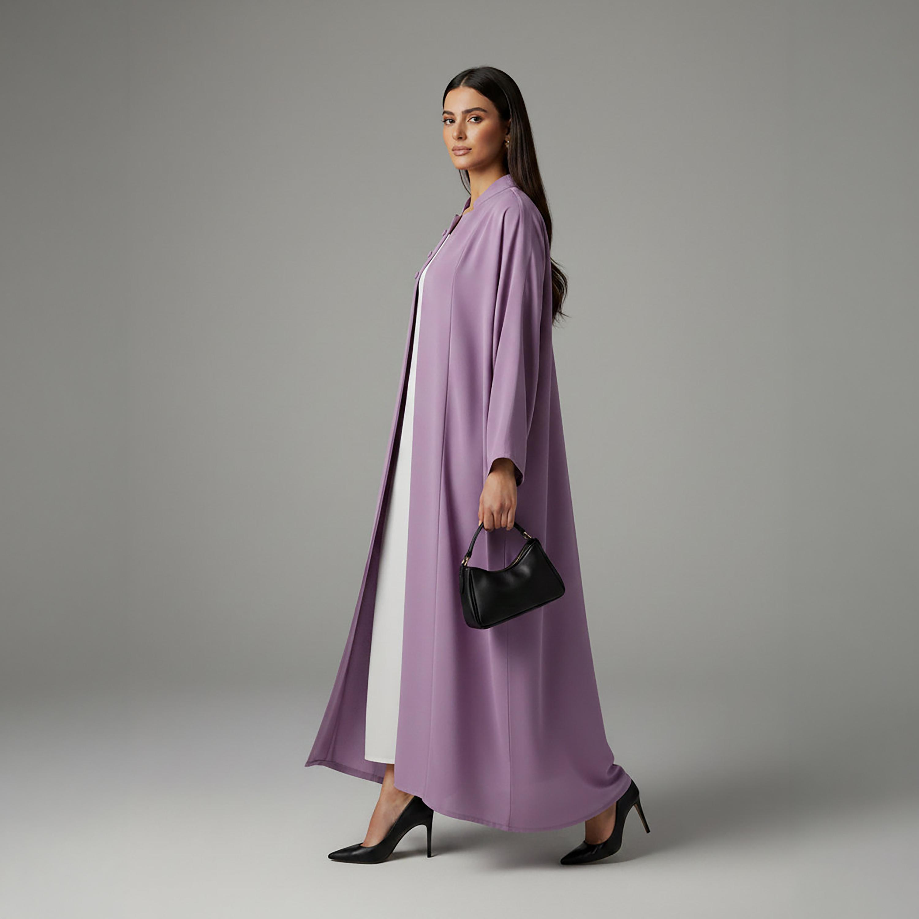 عباءة "نيدا كوري" بياقة ماندارين للنساء من إم سكوير فاشن-women-arabicclothing-abayas-image-3