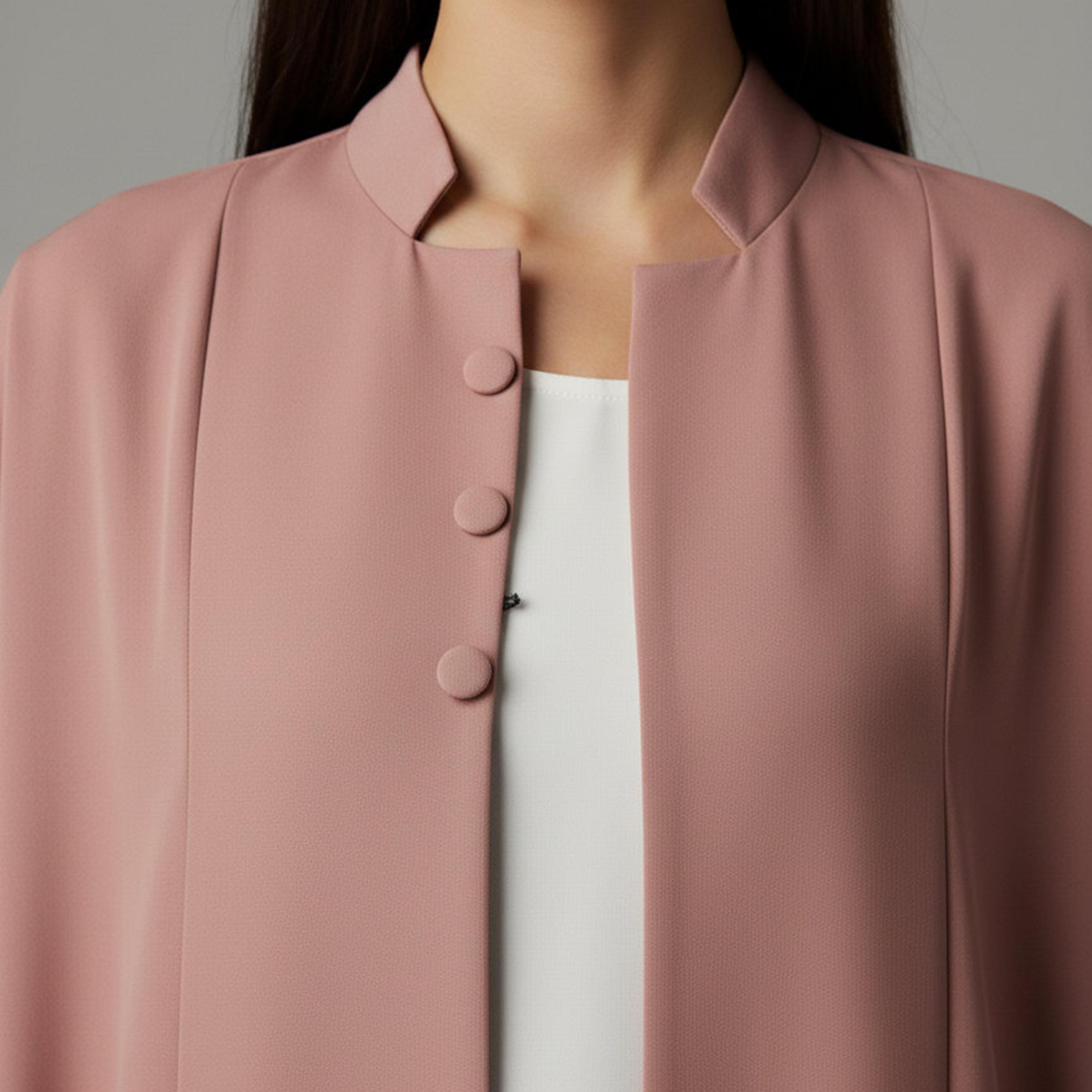 Msquare Fashion Mandarin Collar Korean Nida Women's Korean Abaya-women-arabicclothing-abayas-image-2