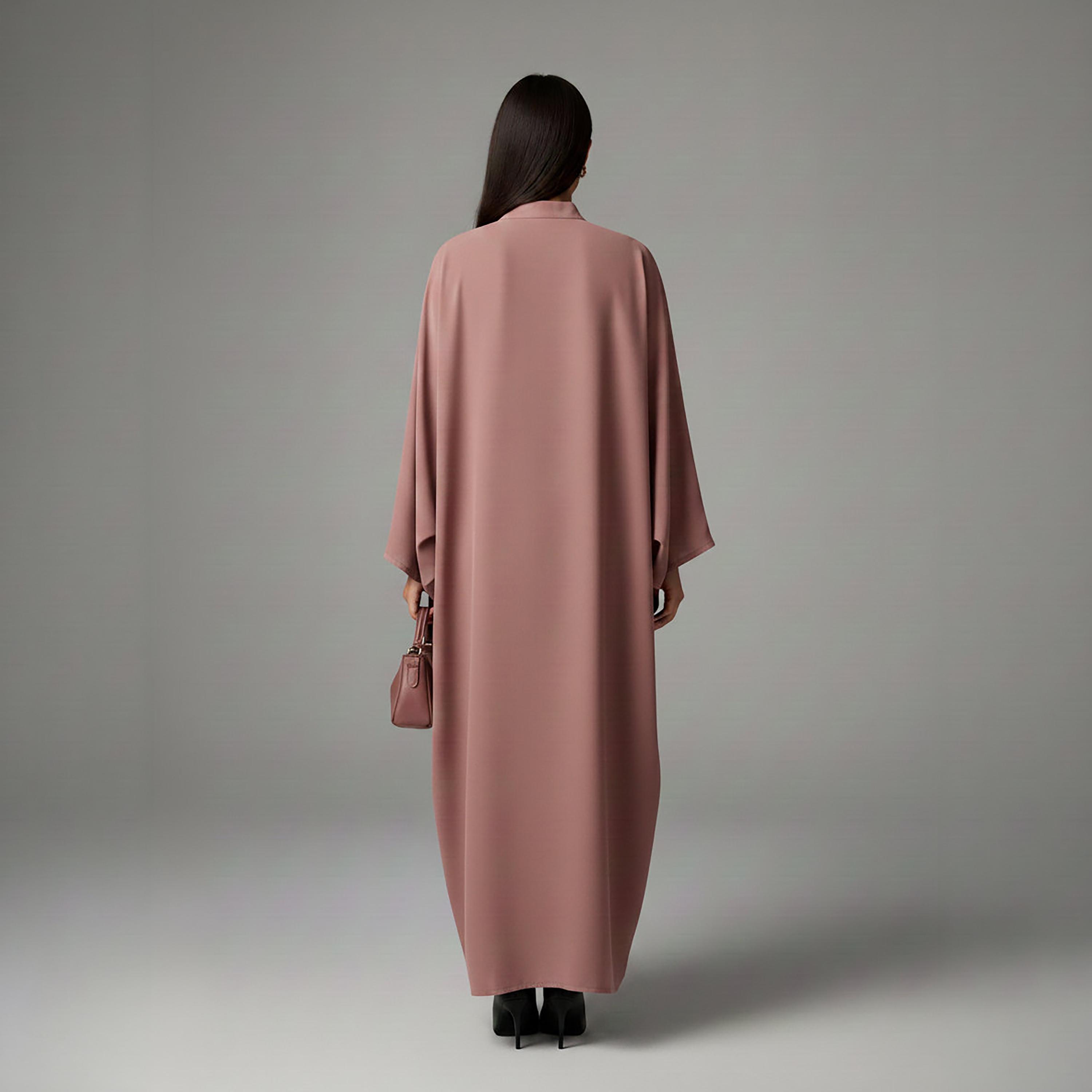 Msquare Fashion Mandarin Collar Korean Nida Women's Korean Abaya-women-arabicclothing-abayas-image-4
