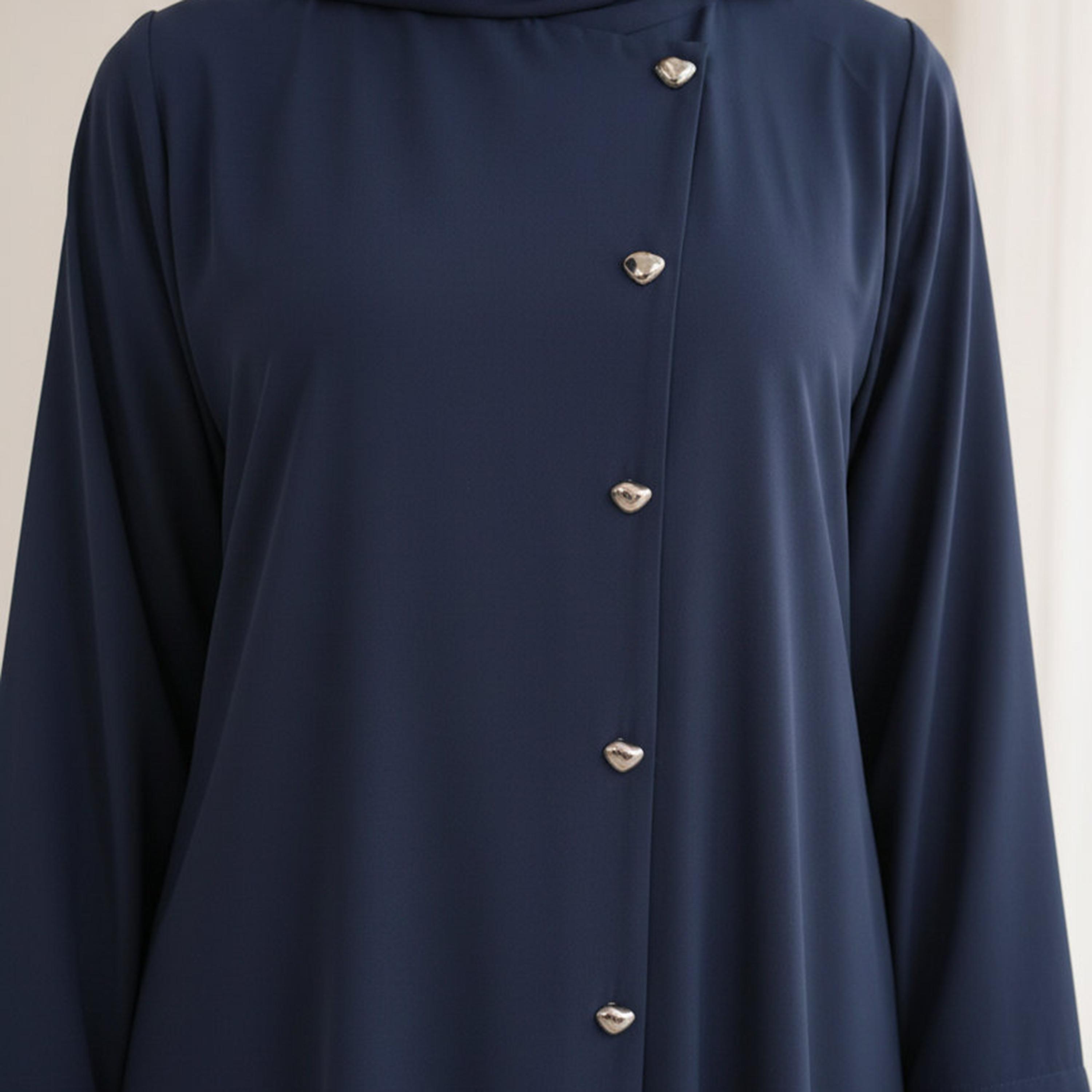 Msquare Fashion Nida Women's Korean Abaya with Hijab-women-arabicclothing-abayas-image-2