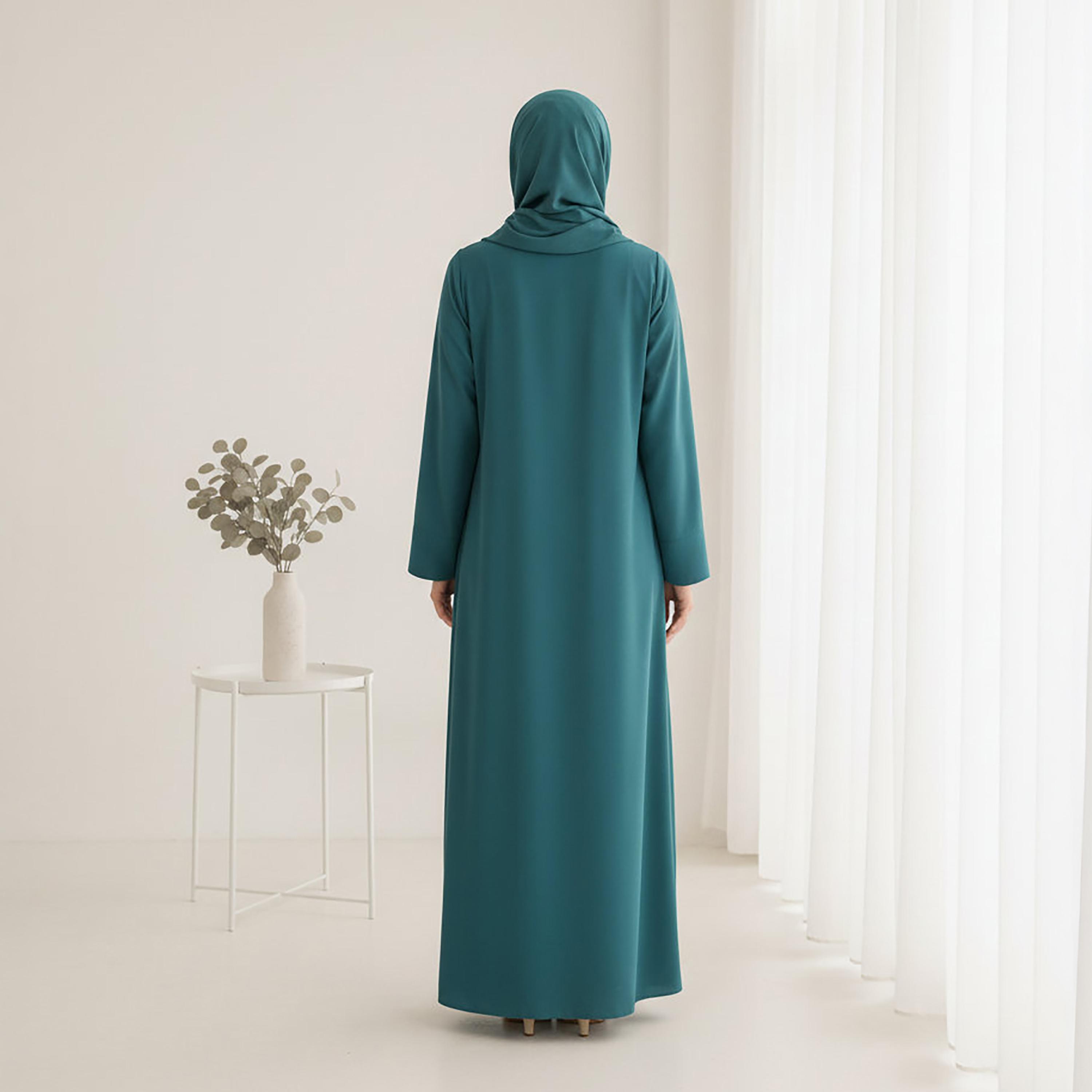 Msquare Fashion Nida Women's Korean Abaya with Hijab-women-arabicclothing-abayas-image-4