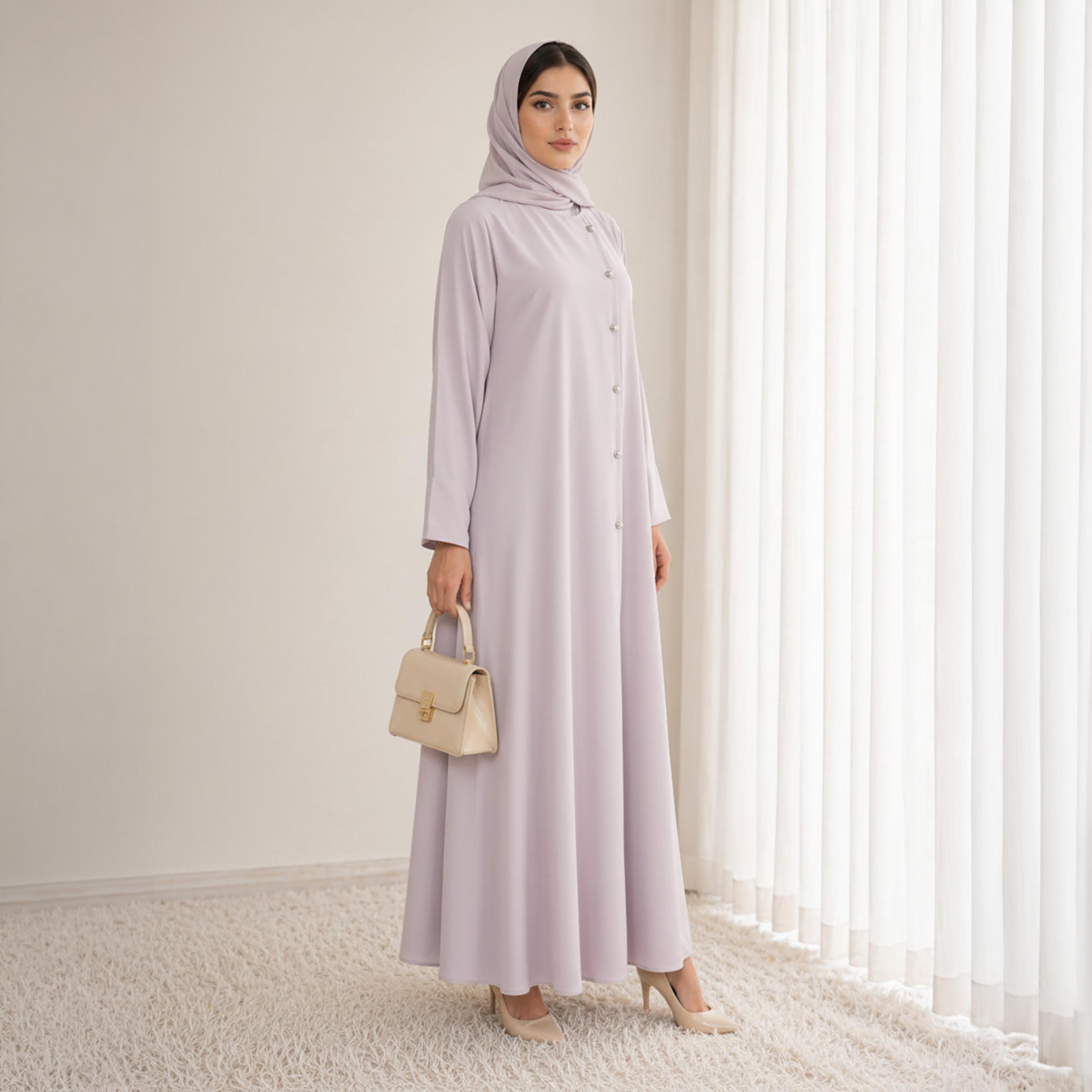 Msquare Fashion Nida Women's Korean Abaya with Hijab-women-arabicclothing-abayas-image-3