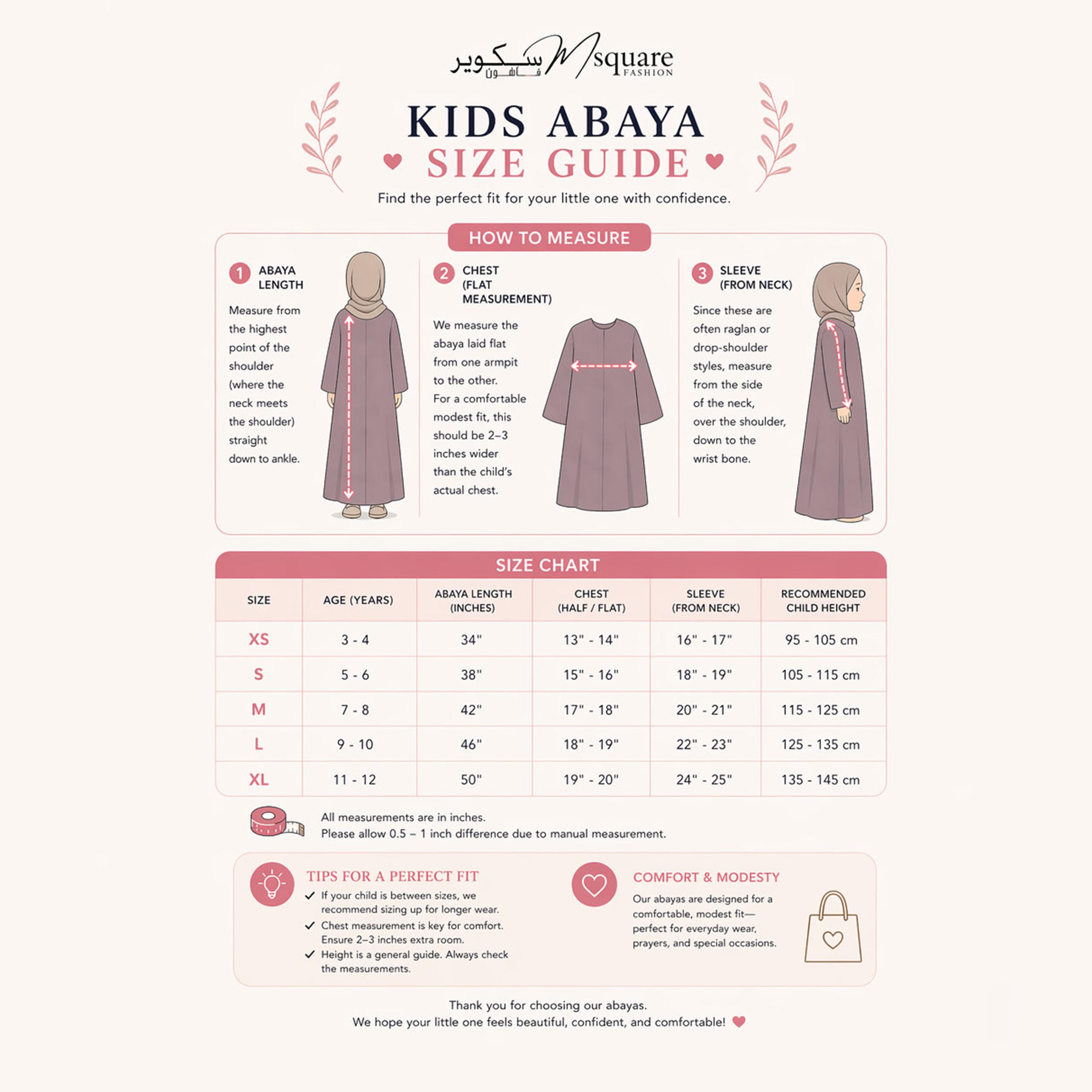 Msquare Fashion Houndstooth Lapel Collar Silk Girls Coat Style Abaya-girls-arabicclothing-abayas-image-6