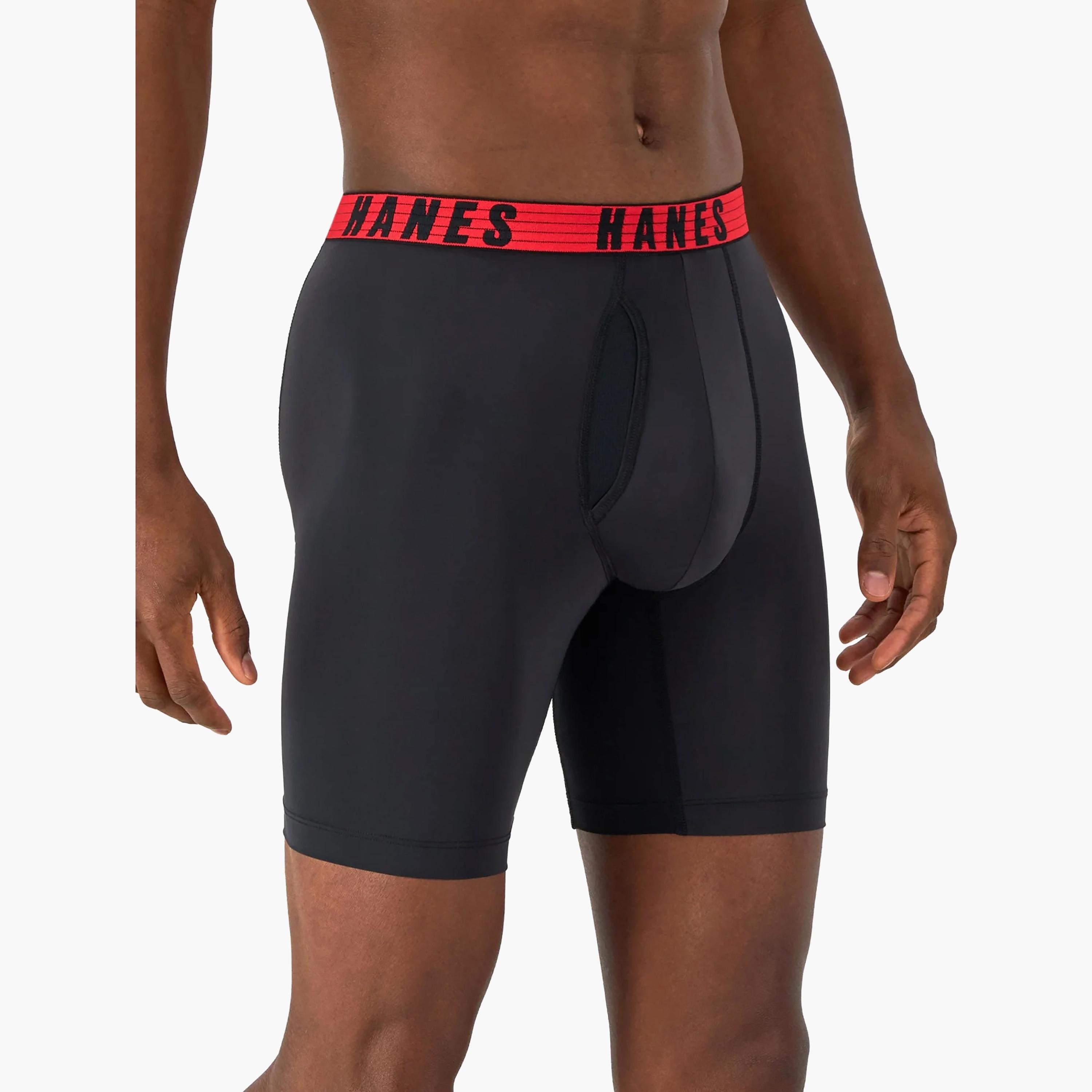 مجموعة متنوعة من 3 سراويل بوكسر رجالية مطبوعة بعلامة تجارية مع حزام خصر من هانز-men-clothing-innerwear-underwear-image-3