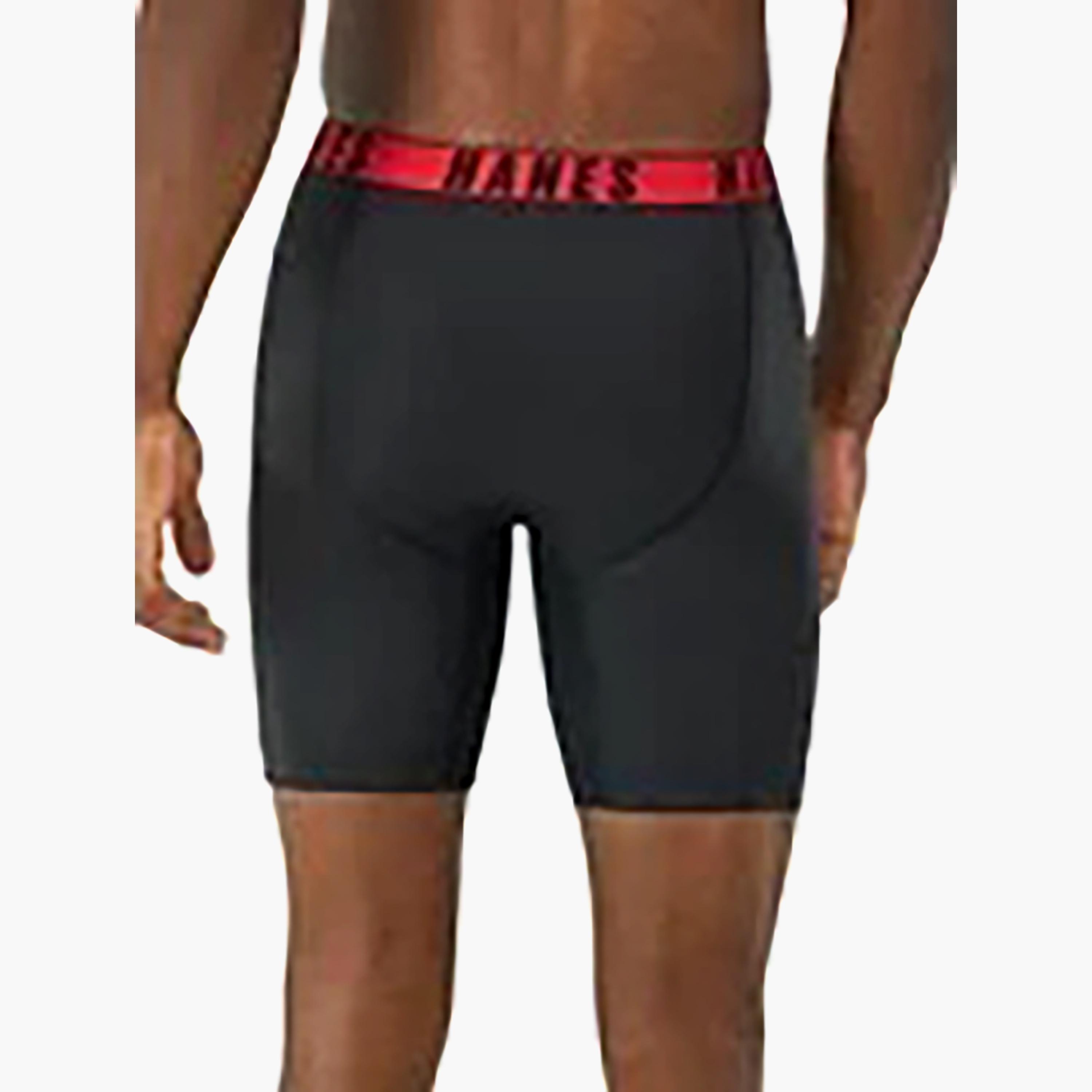 مجموعة متنوعة من 3 سراويل بوكسر رجالية مطبوعة بعلامة تجارية مع حزام خصر من هانز-men-clothing-innerwear-underwear-image-4