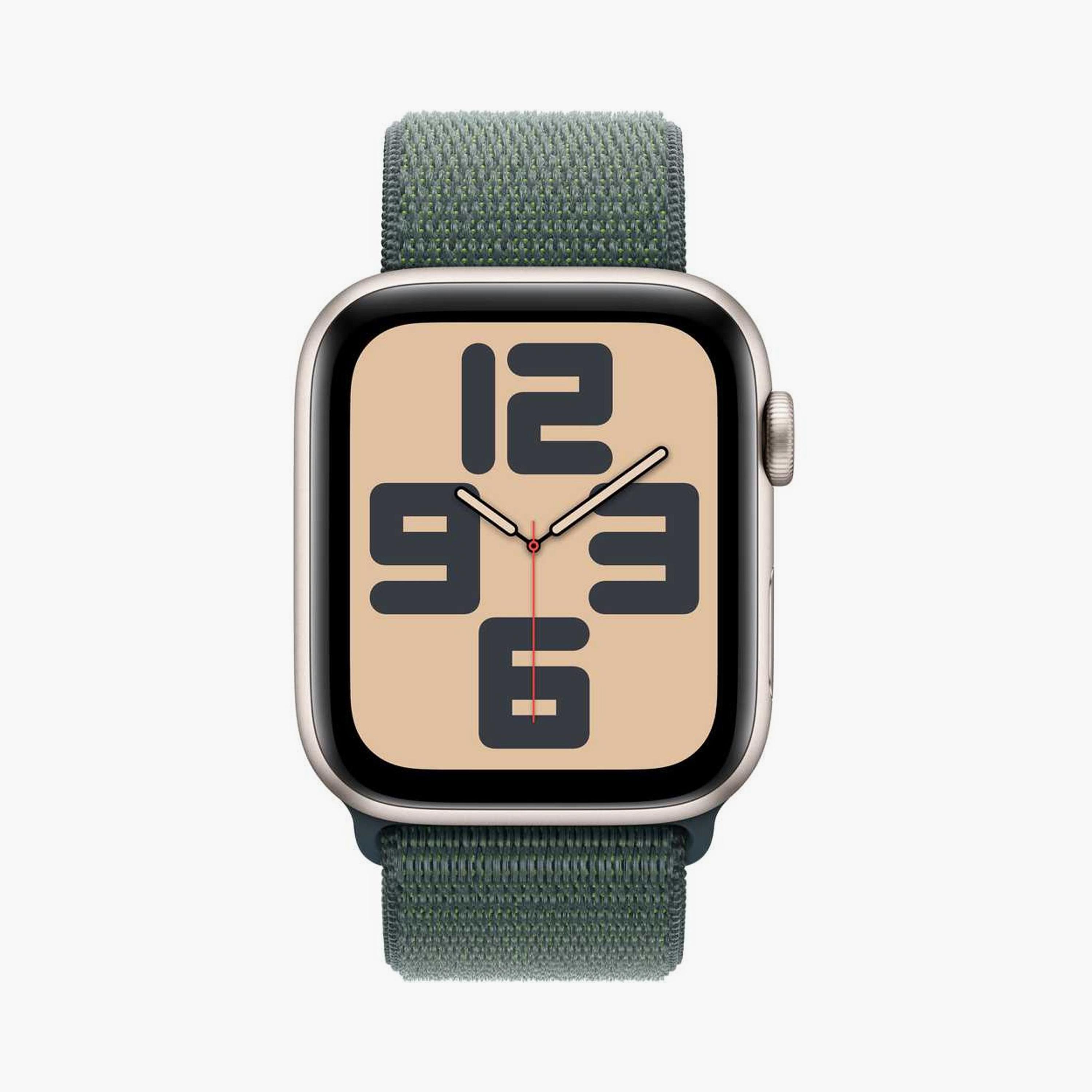 ساعة أبل سيريز 10 جي بي إس 46 ملم حافظة من الألومنيوم الفضي مع سوار رياضي من الدنيم-electronics-smartwatches-image-8