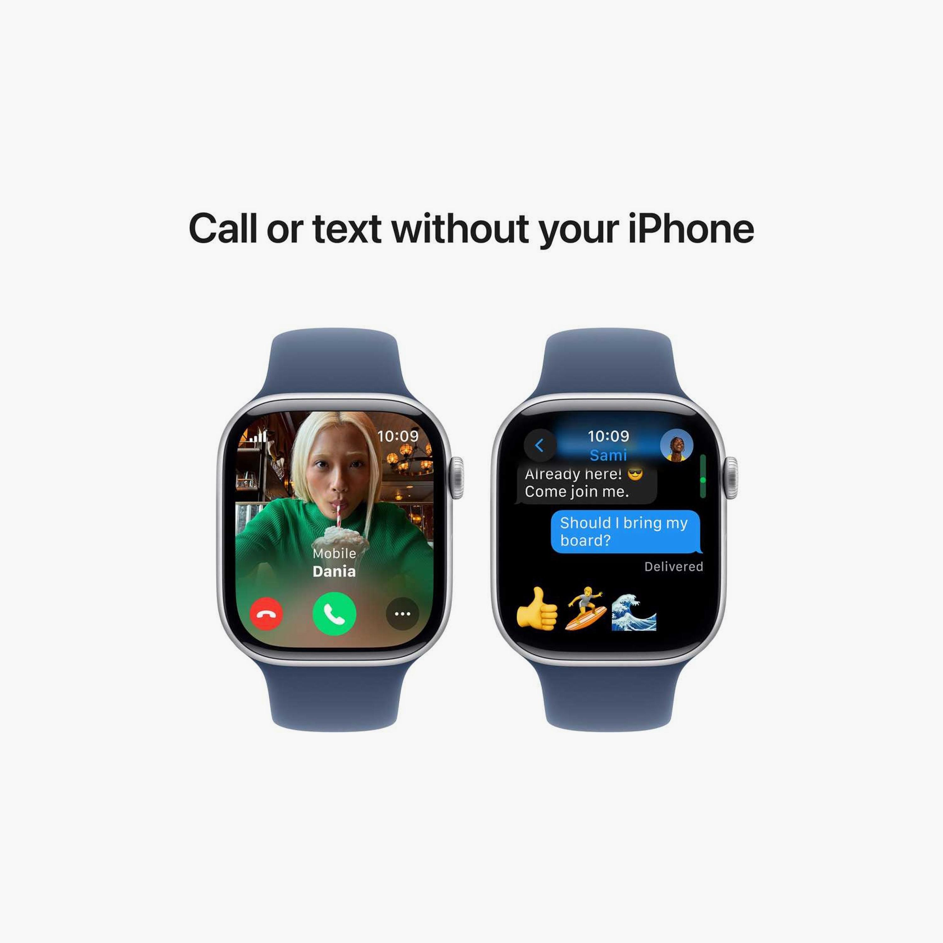 ساعة أبل سيريز 10 GPS + جراب تيتانيوم ذهبي خلوي 42 مم مع سوار رياضي ستارلايت-electronics-smartwatches-image-6