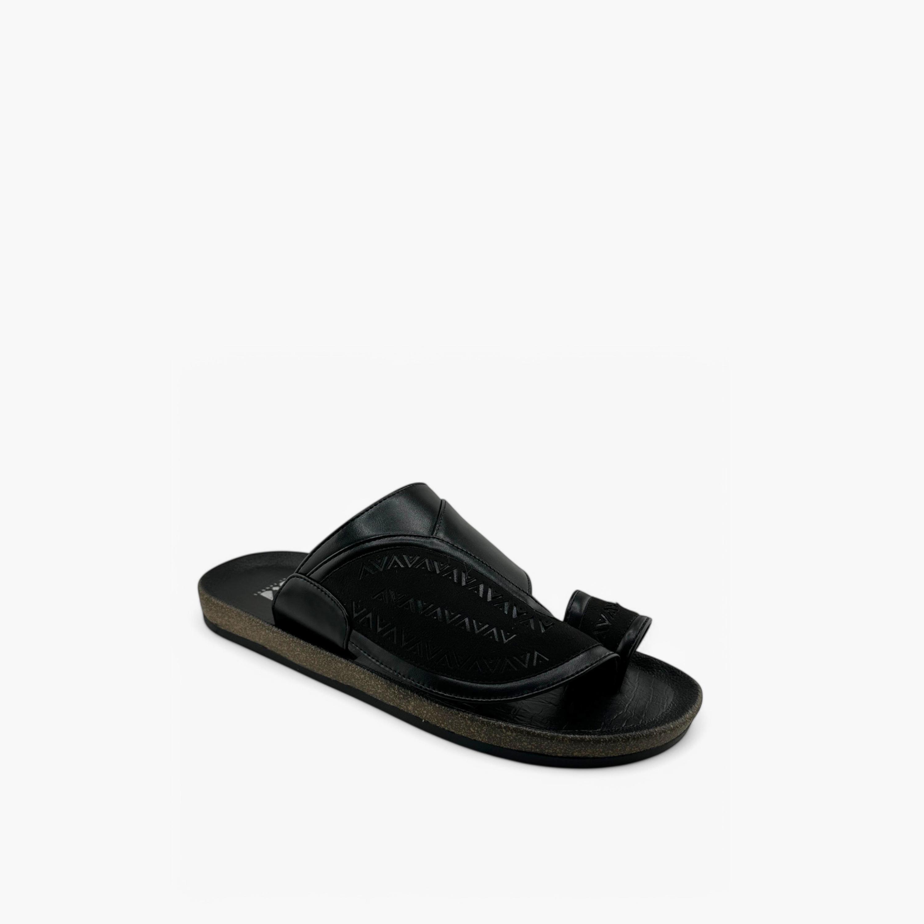 الفانوس- صندل تصميم عربي سهل الارتداء للرجال | Mk-KU04-men-shoes-sandals-image-1
