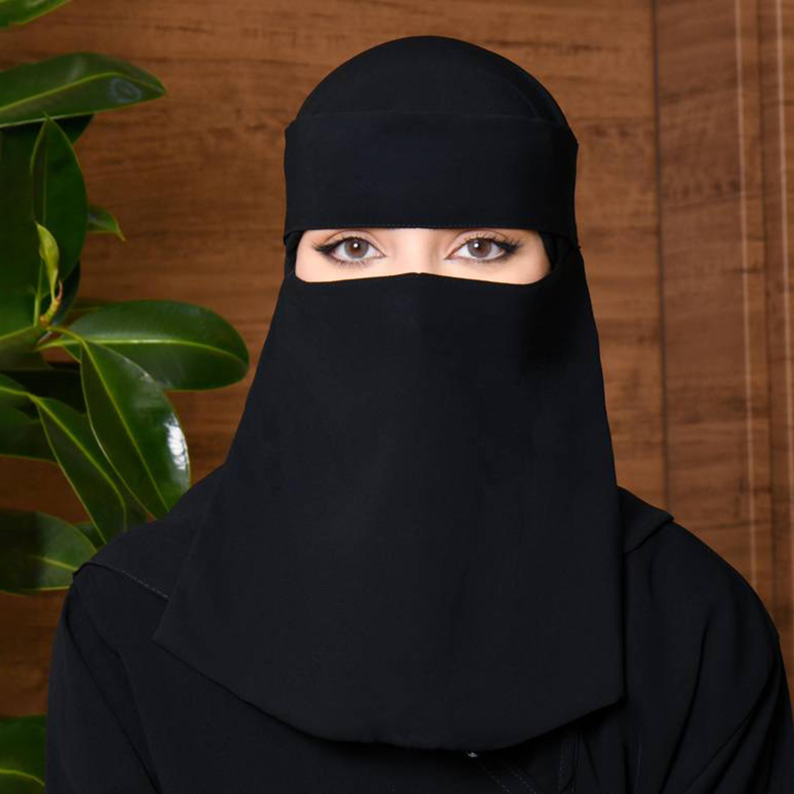Beyond Abaya Black Plain Women's Niqab-women-arabicclothing-headscarf-niqab-image-1